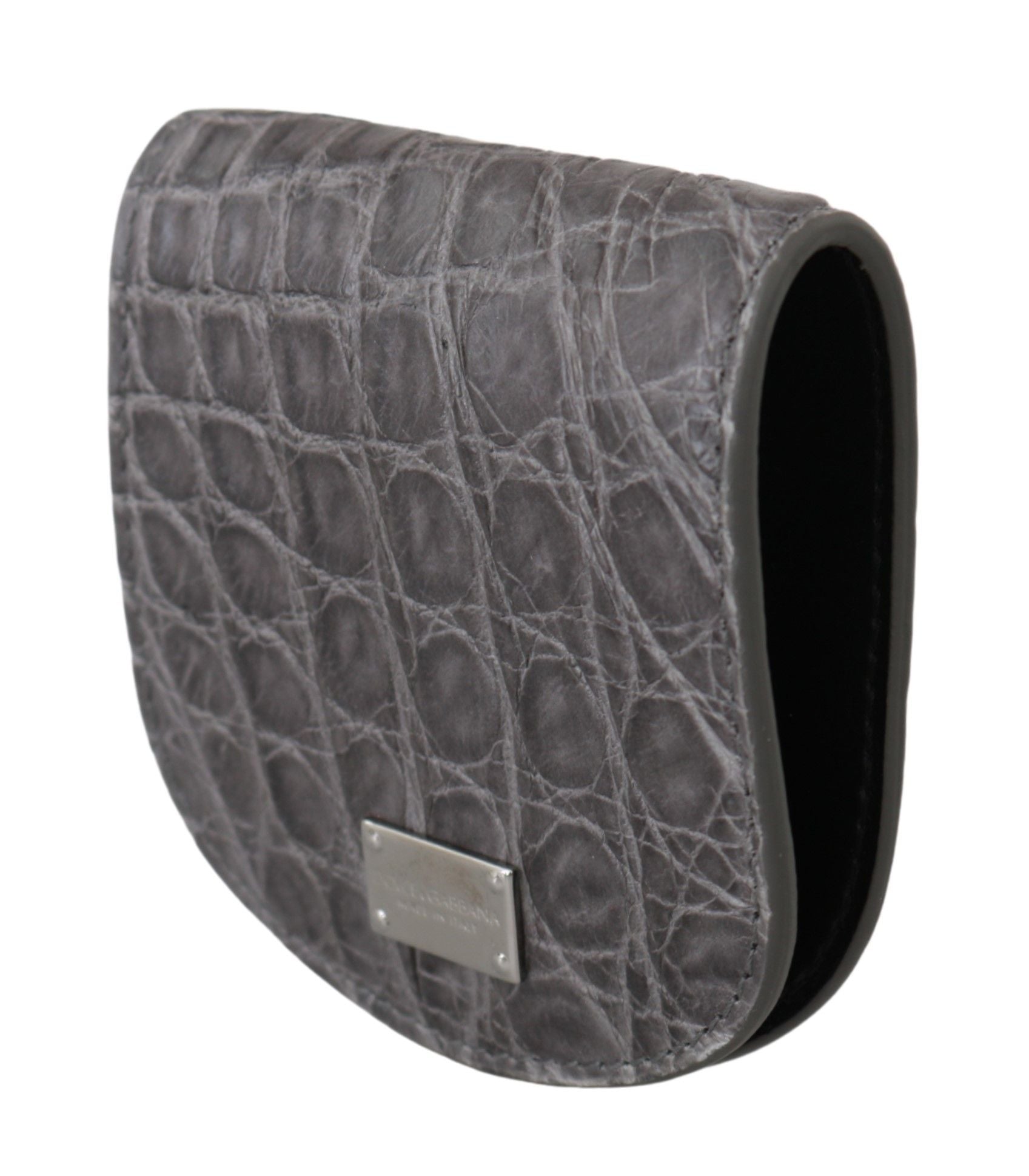 Exotic Gray Leather Condom Case Wallet - ventzia