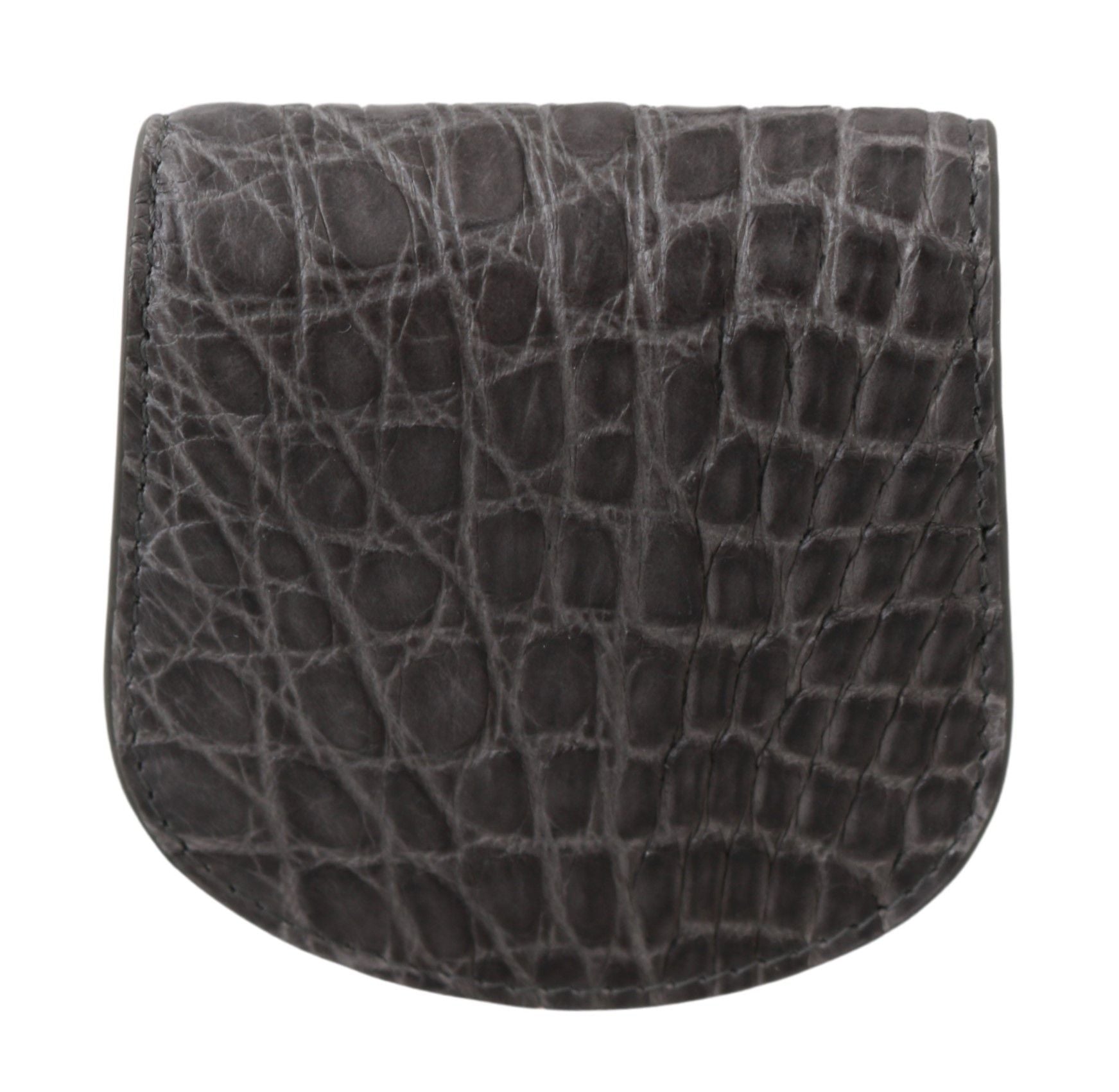 Exotic Gray Leather Condom Case Wallet - ventzia