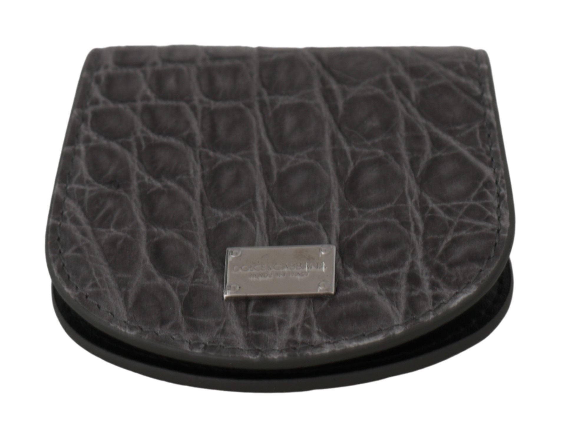 Exotic Gray Leather Condom Case Wallet - ventzia