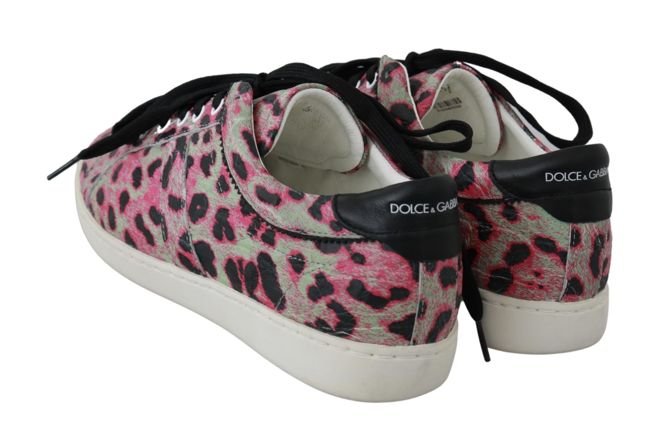 Multicolor Crocodile Leather Sneakers - ventzia