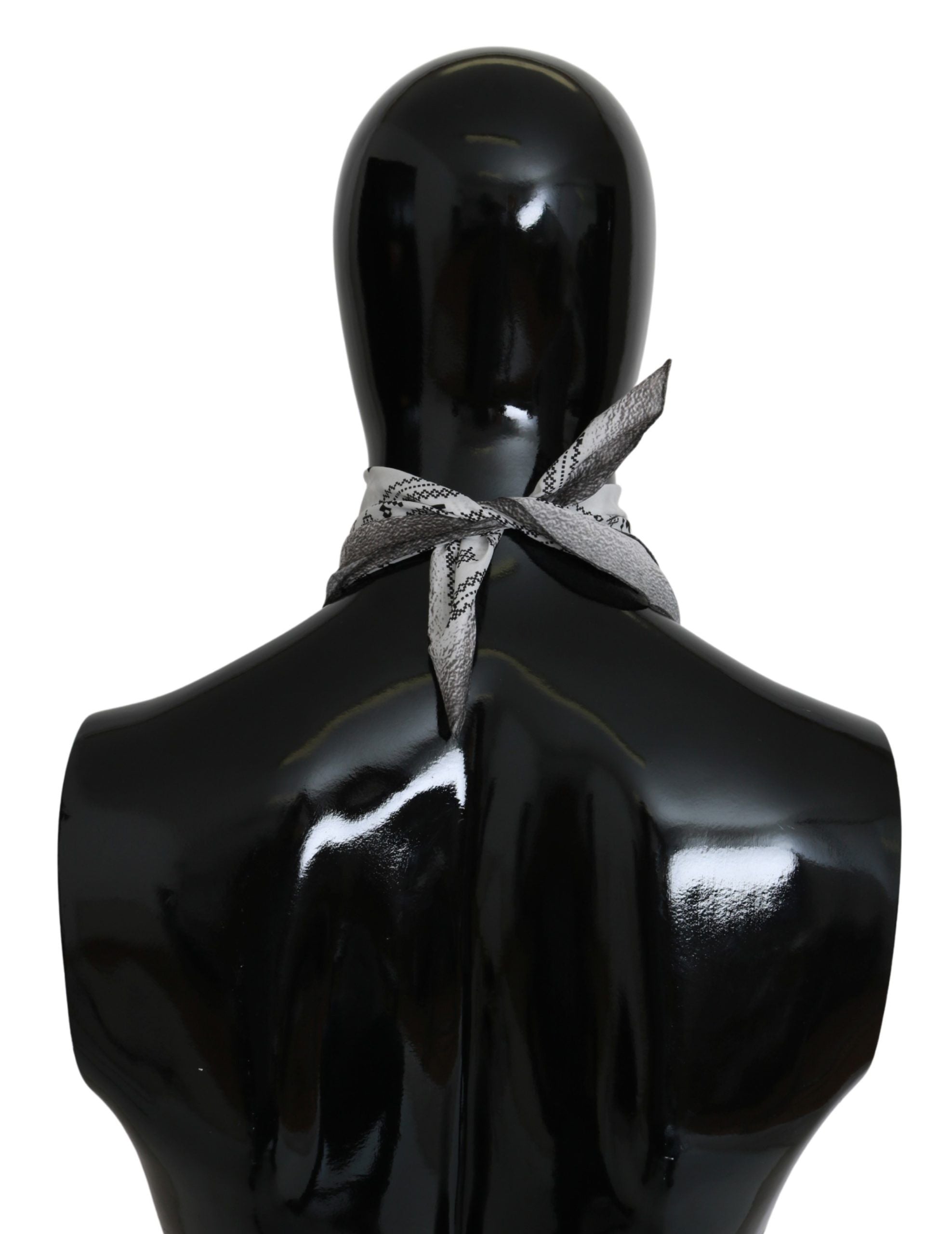 Chic White Cotton Men's Scarf - ventzia