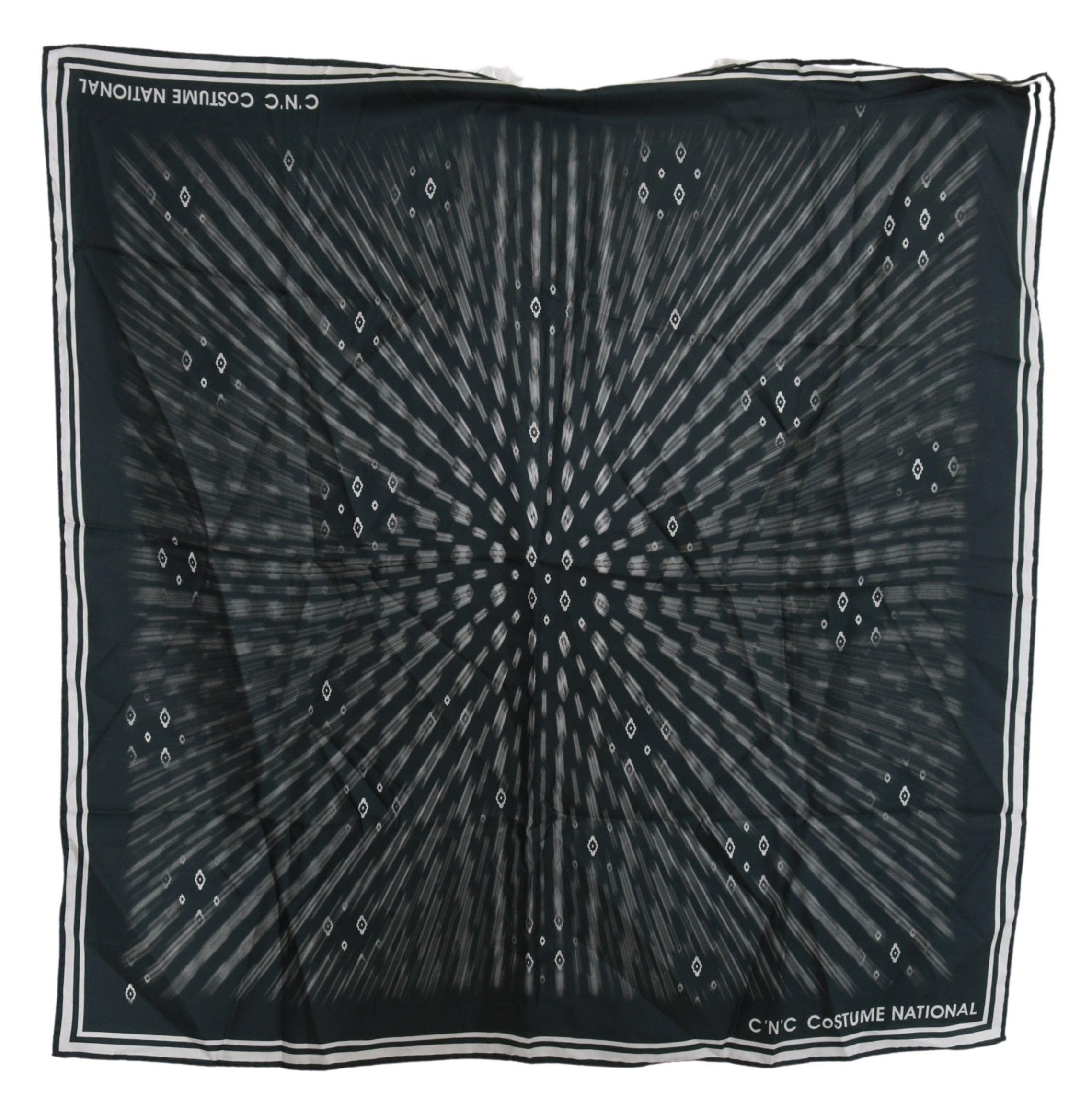 Elegant Silk Printed Blue Scarf - ventzia