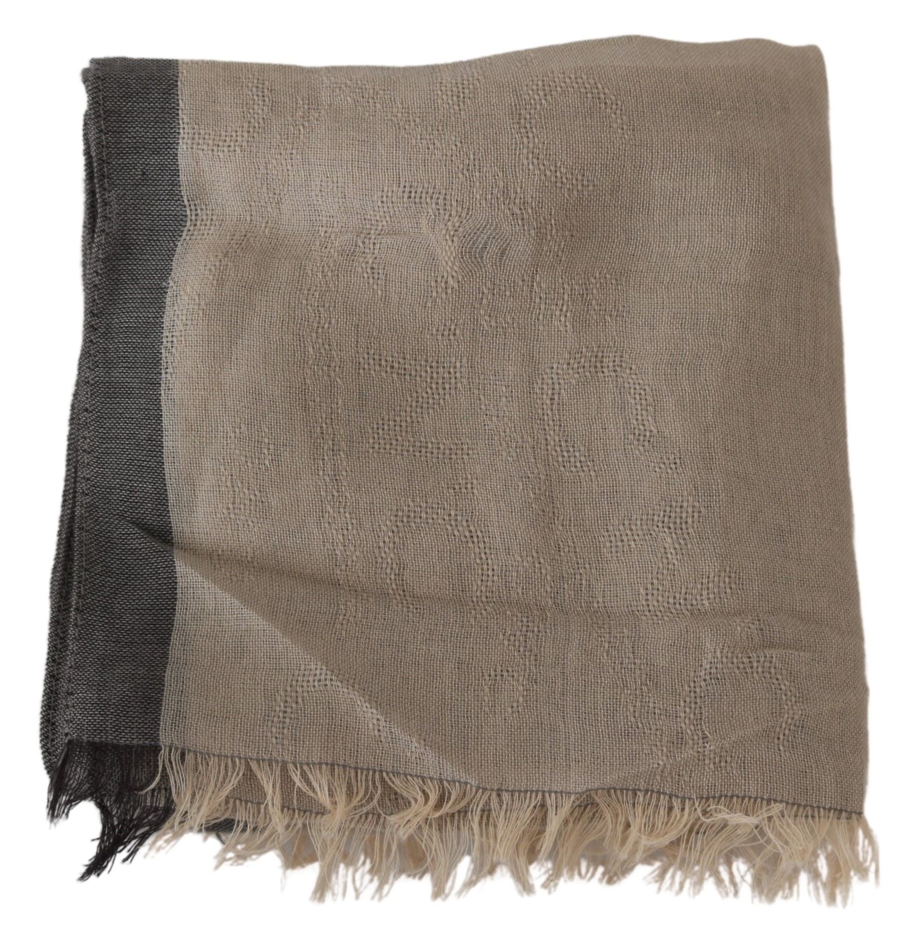 Elegant Beige Cotton Scarf for Women - ventzia