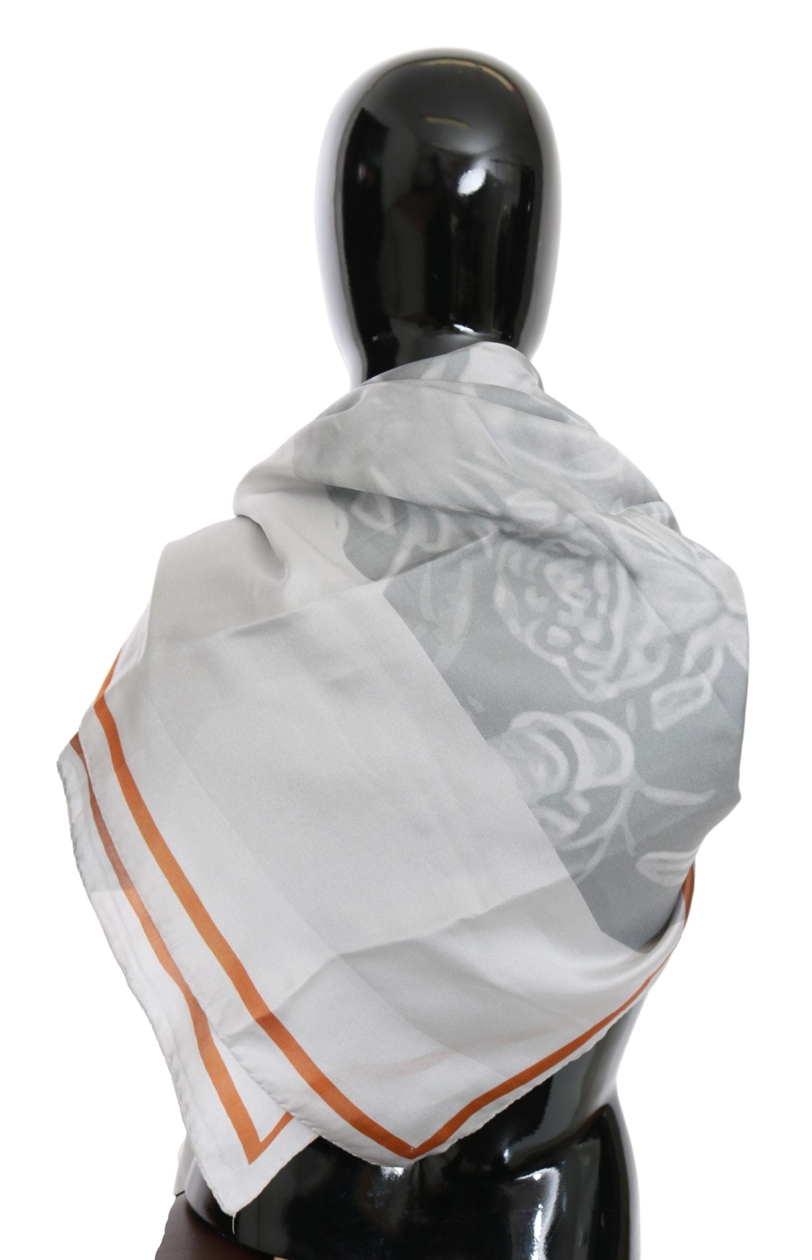 Elegant Silk Floral Scarf - ventzia