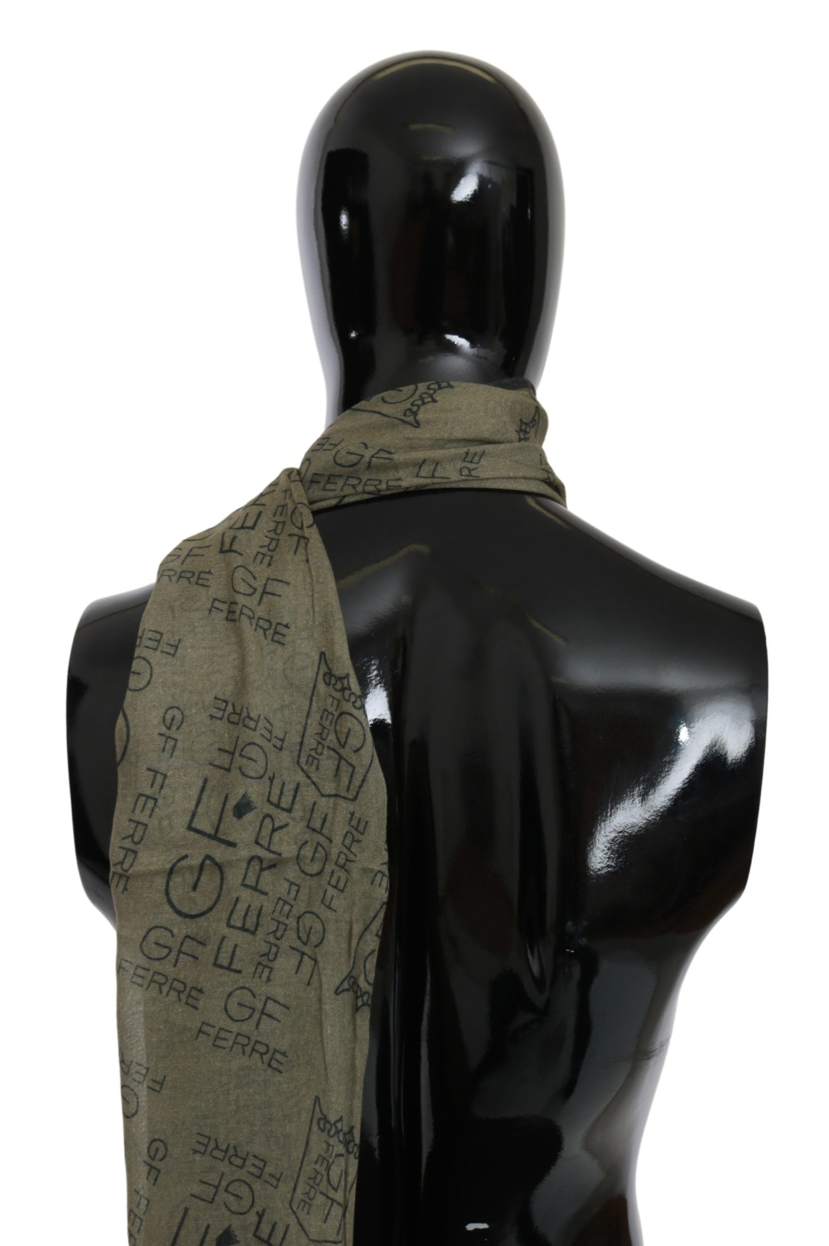 Elegant Patterned Wool-Blend Scarf - ventzia