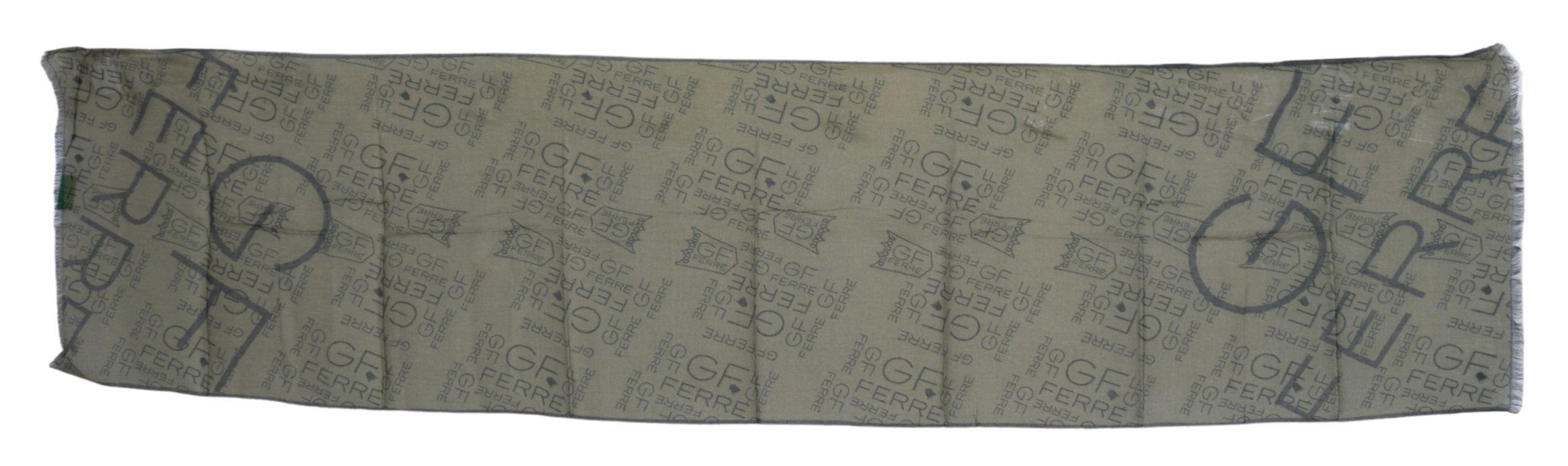 Elegant Patterned Wool-Blend Scarf - ventzia
