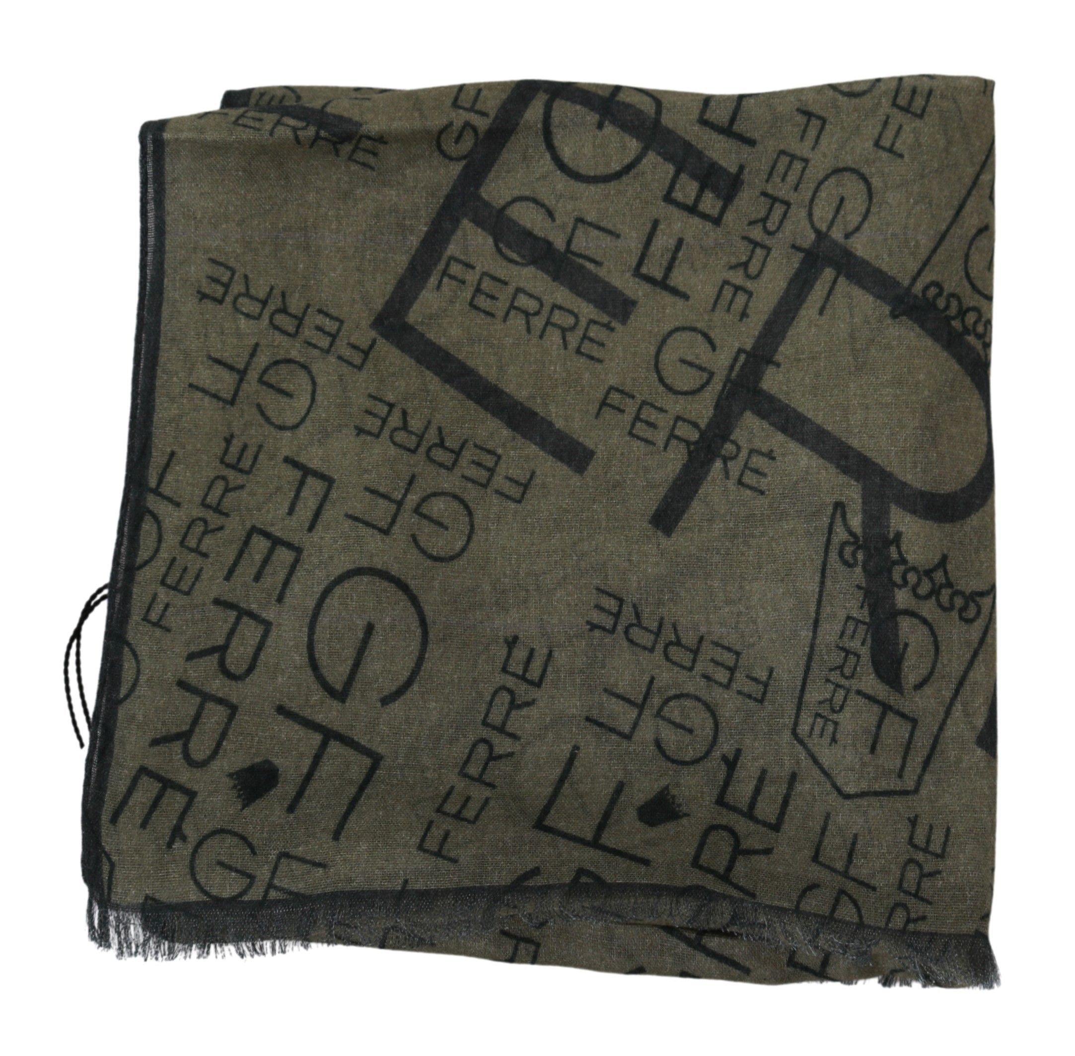 Elegant Patterned Wool-Blend Scarf - ventzia