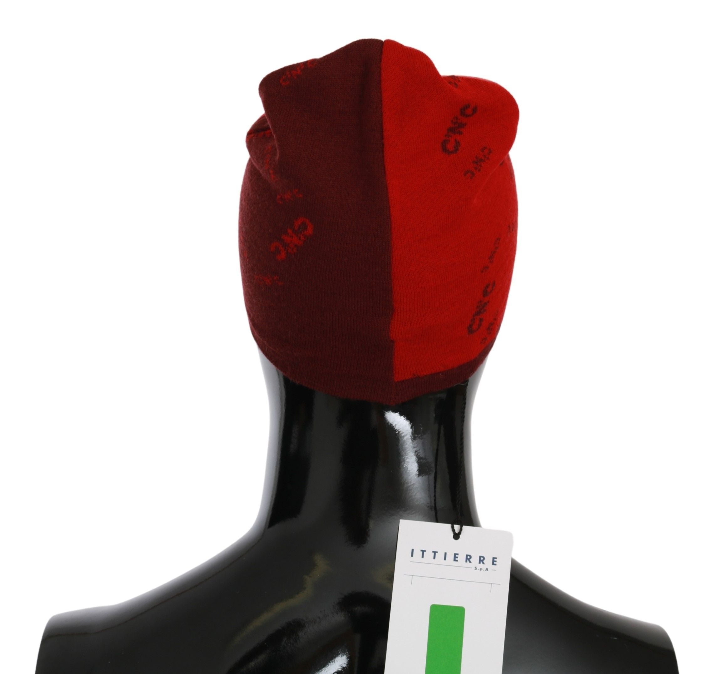 Chic Red Beanie Wool Blend - ventzia