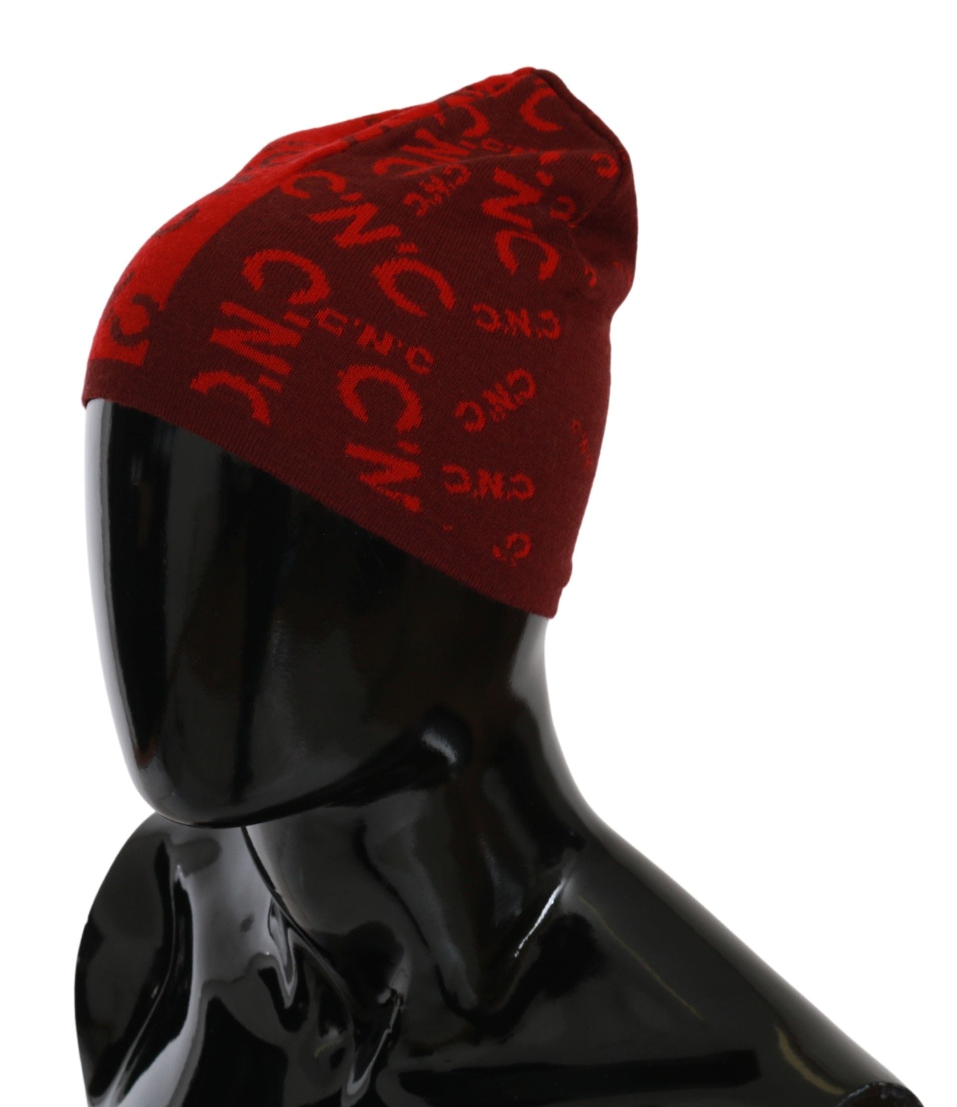 Chic Red Beanie Wool Blend - ventzia