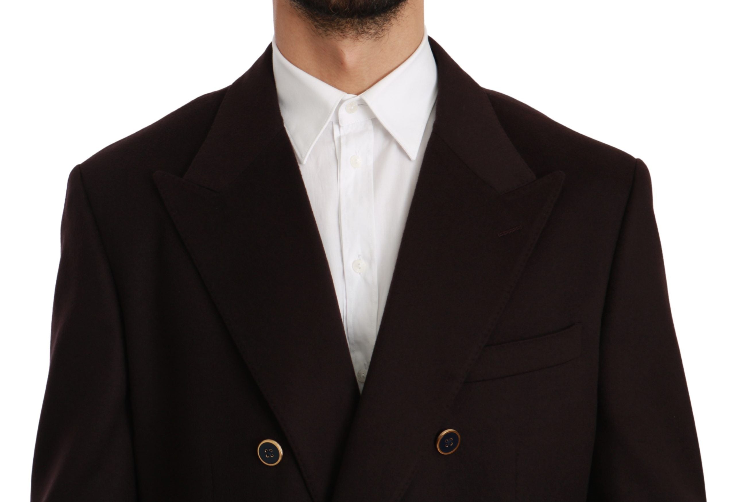 Elegant Bordeaux Taormina Cashmere Blazer - ventzia