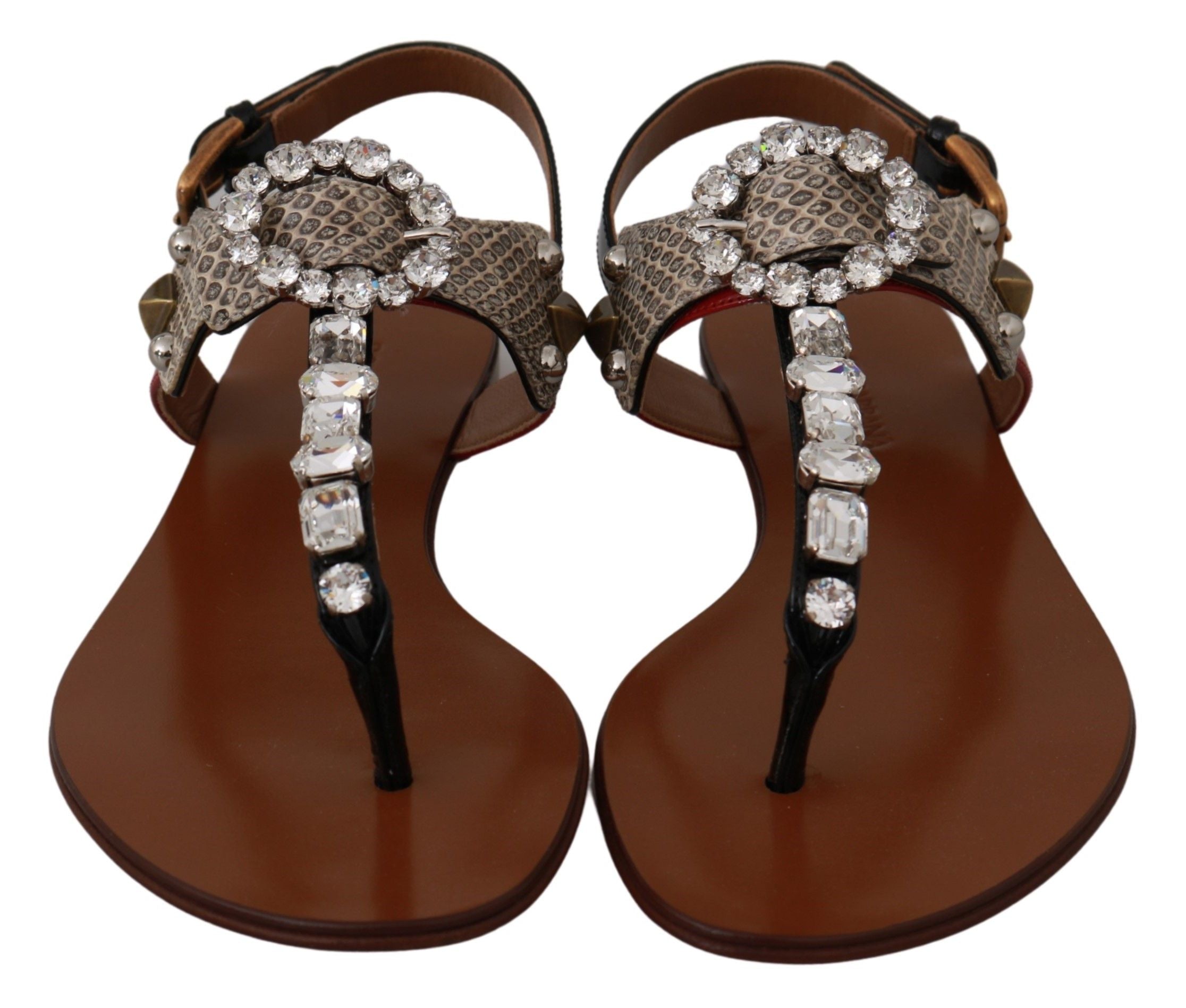 Elegant Strappy Sandals with Exotic Charm - ventzia