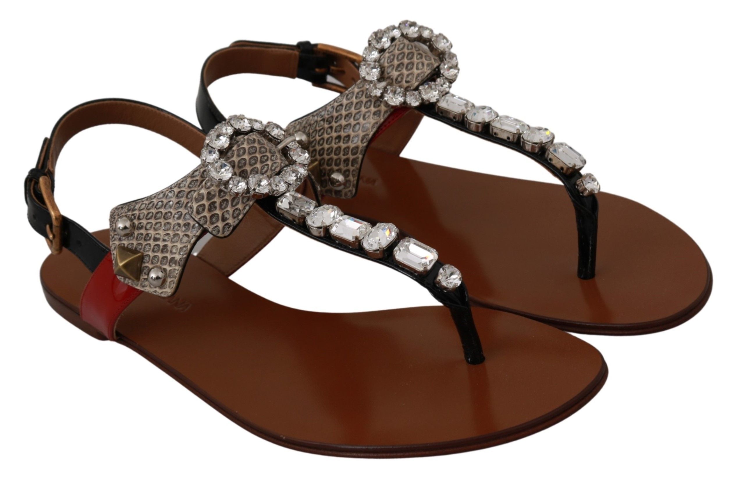 Elegant Strappy Sandals with Exotic Charm - ventzia