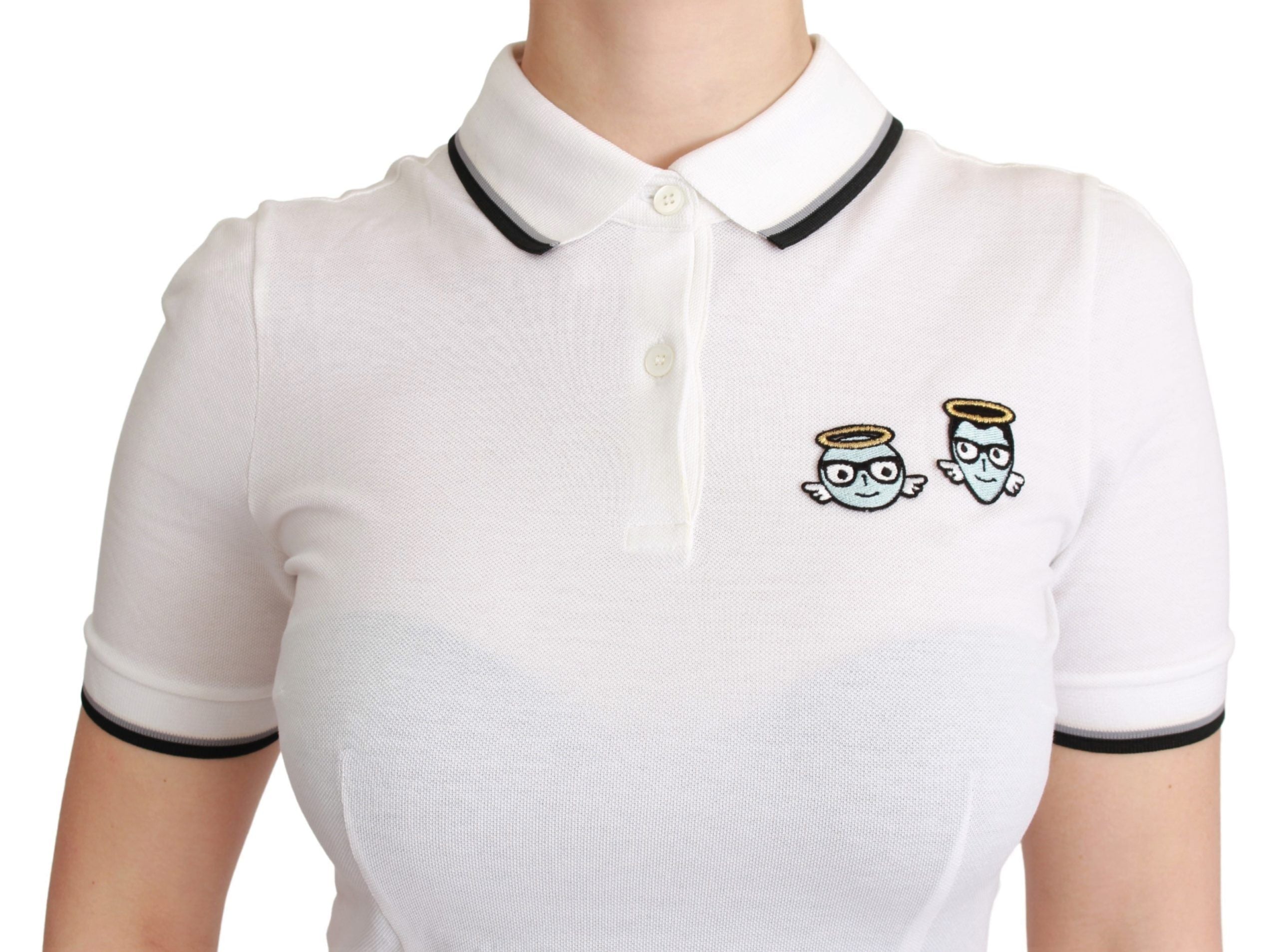 Chic Polo Angel Embroidered T-shirt - ventzia