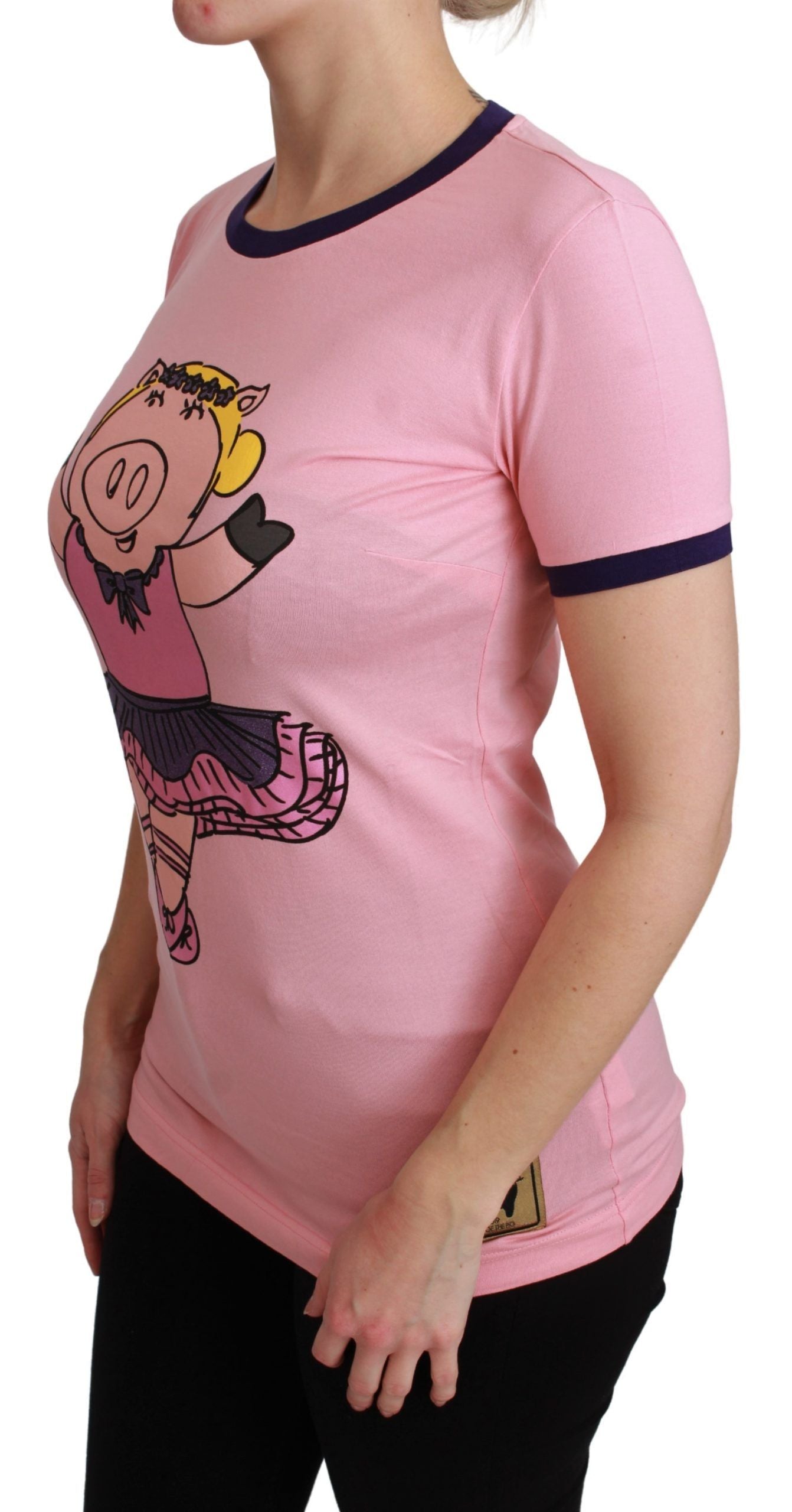 Pink Crewneck Year of the Pig T-Shirt - ventzia