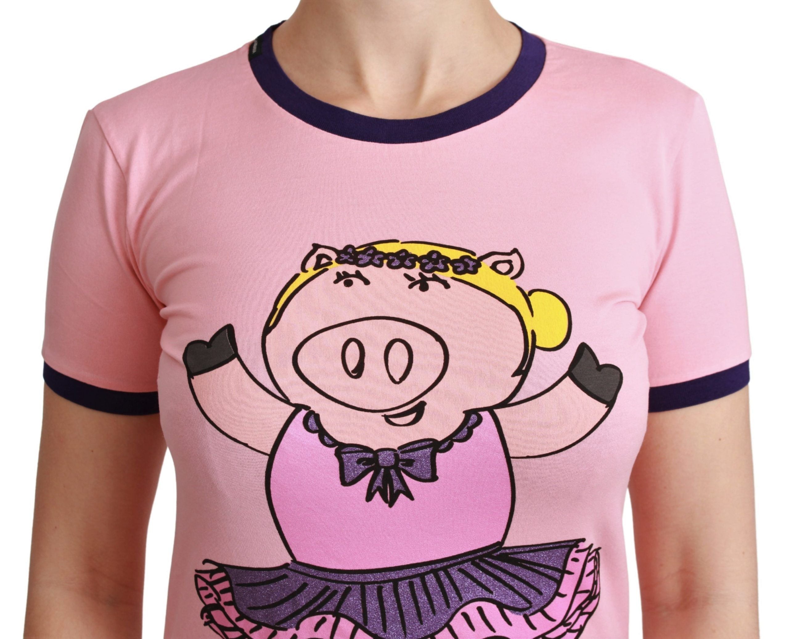 Pink Crewneck Year of the Pig T-Shirt - ventzia