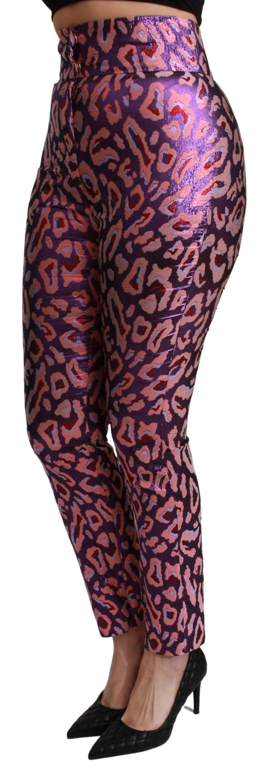 Chic Cropped High Waist Silk Blend Pants - ventzia