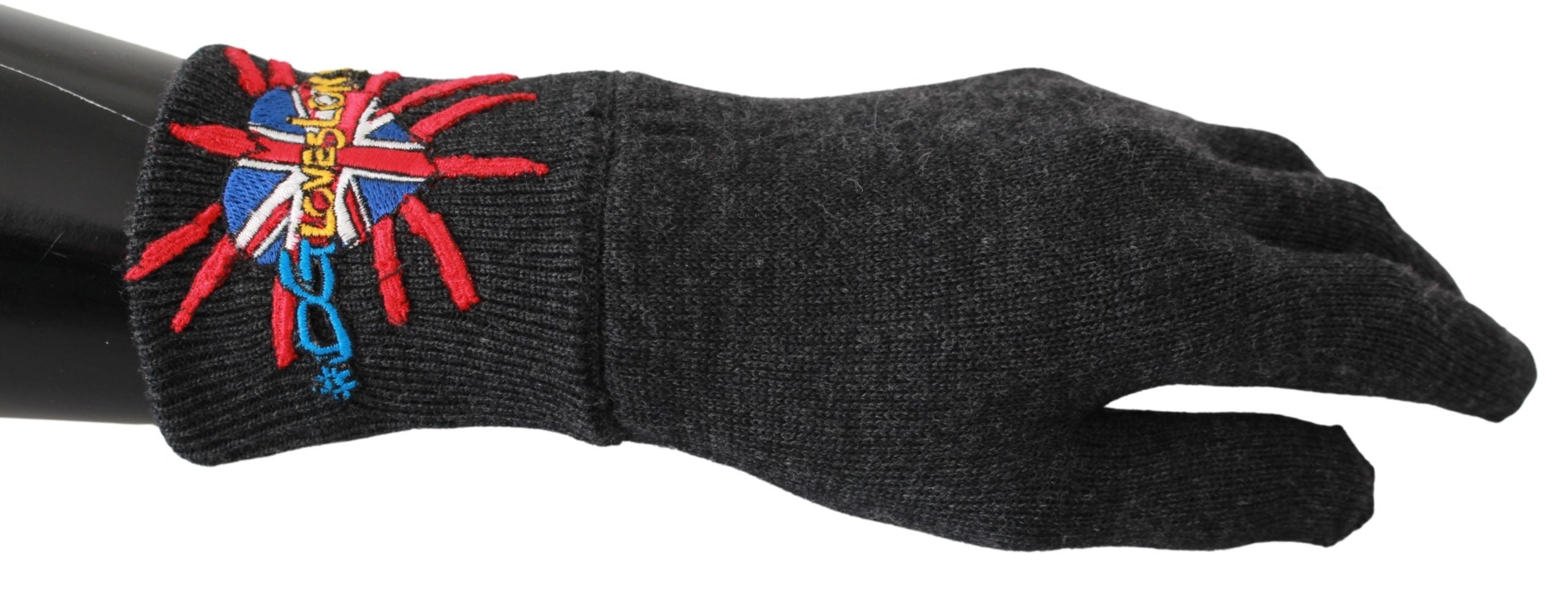 Gray Virgin Wool Unisex Gloves - ventzia