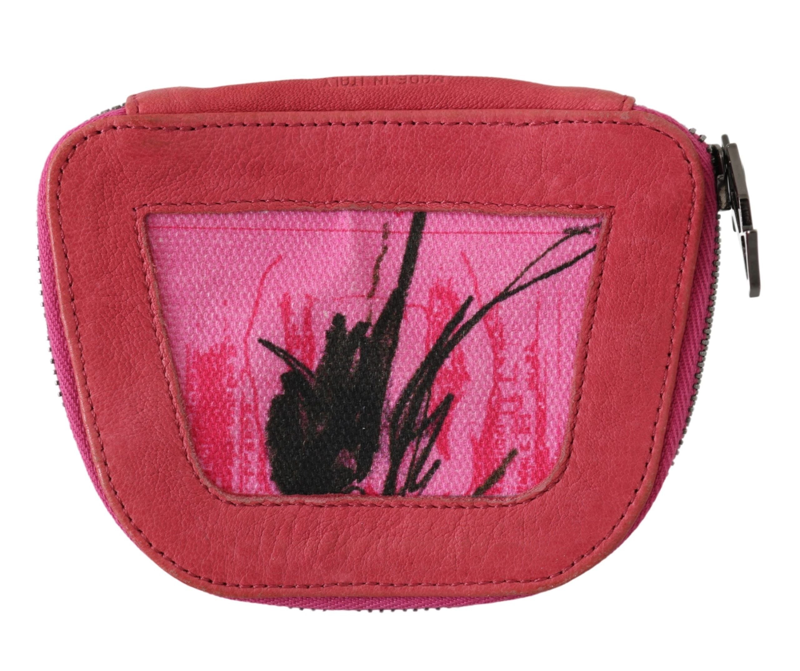 Elegant Pink Fabric Coin Wallet - ventzia