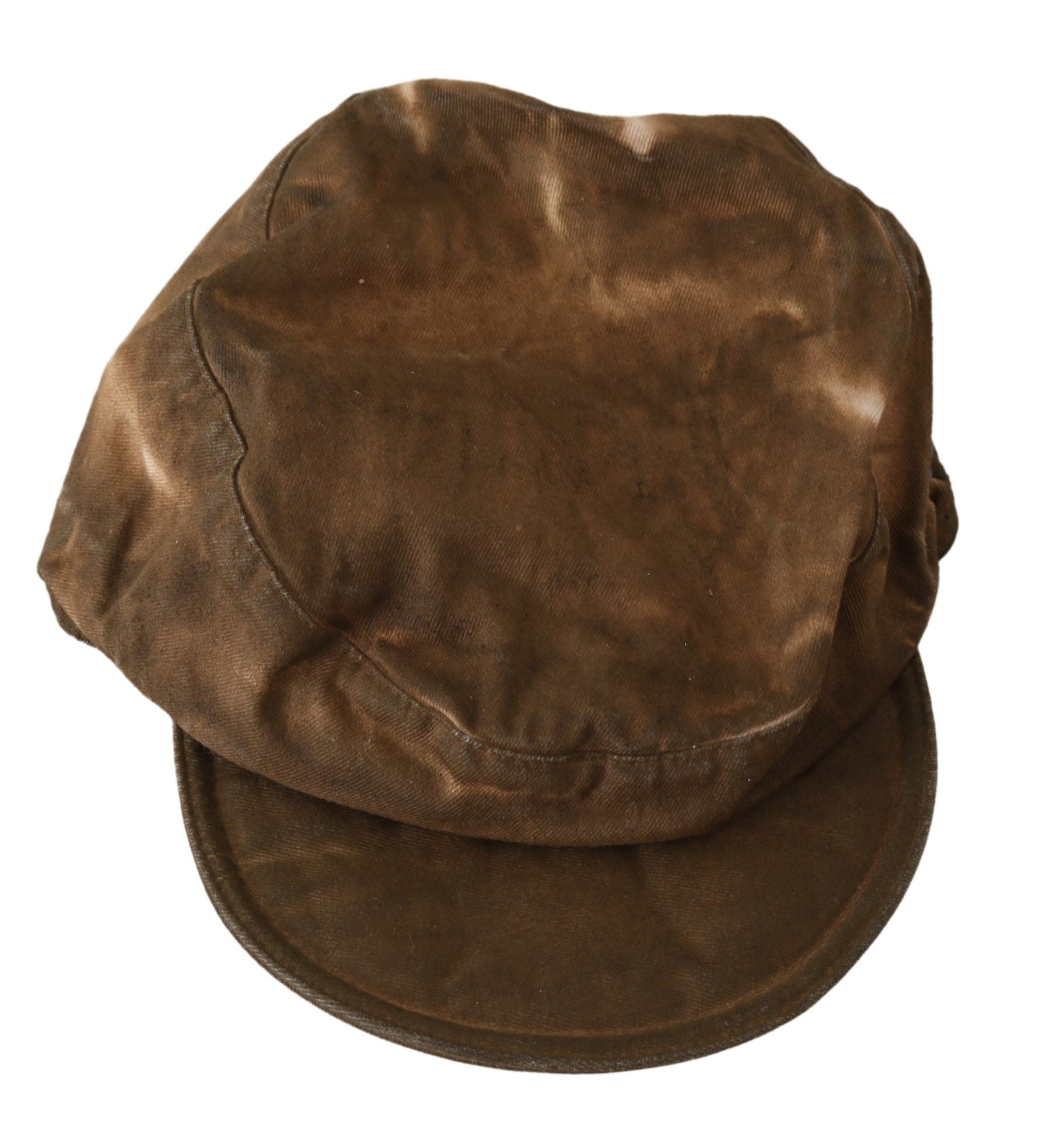 Brown Newsboy Beret Cabbie Fedora Hat - ventzia