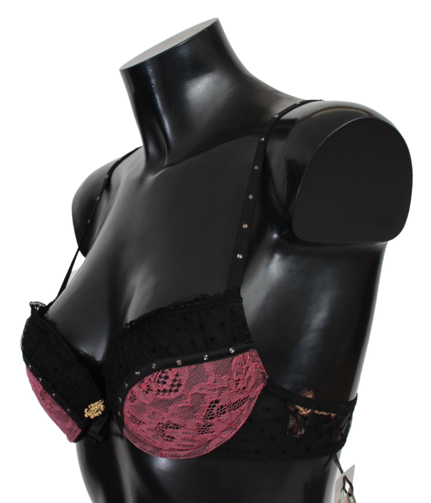 Elegant Black Lace Push-Up Bra - ventzia