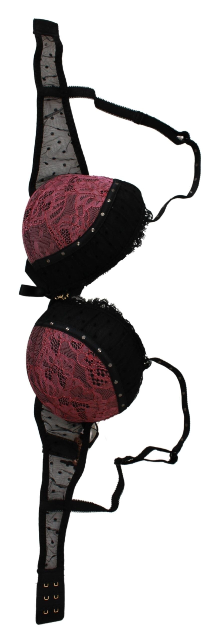 Elegant Black Lace Push-Up Bra - ventzia