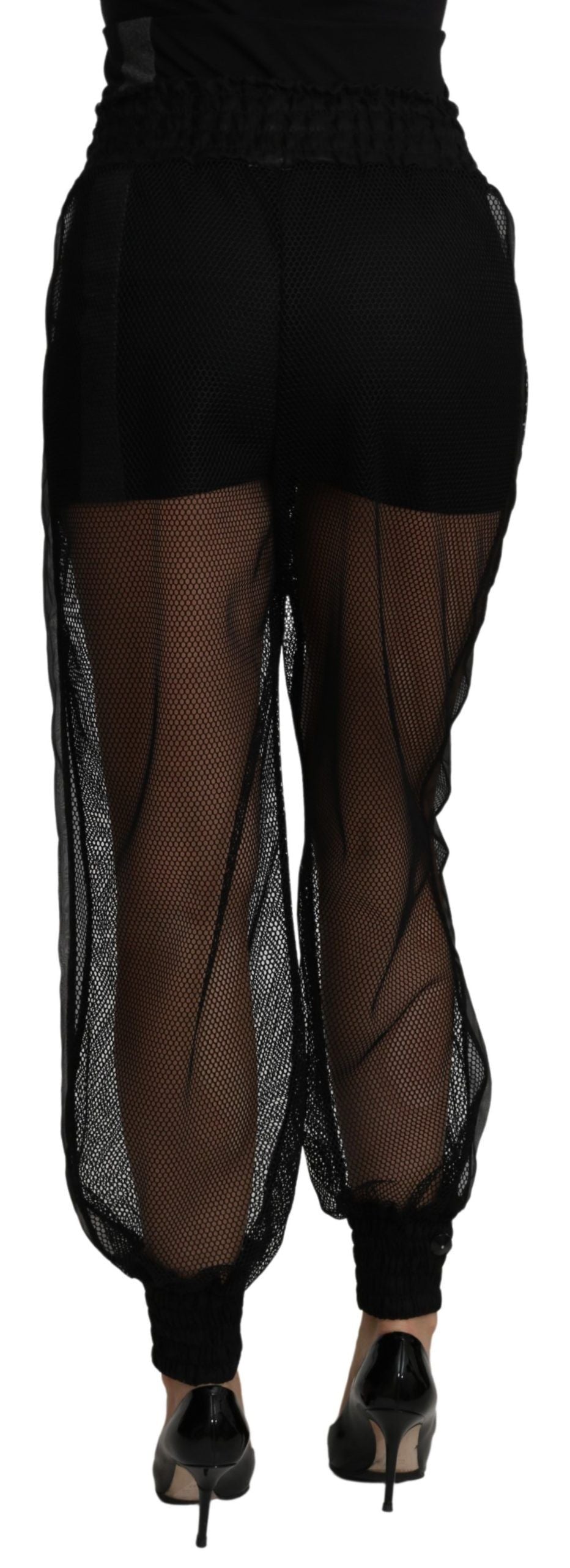Elegant High Waist Silk Blend Joggers - ventzia
