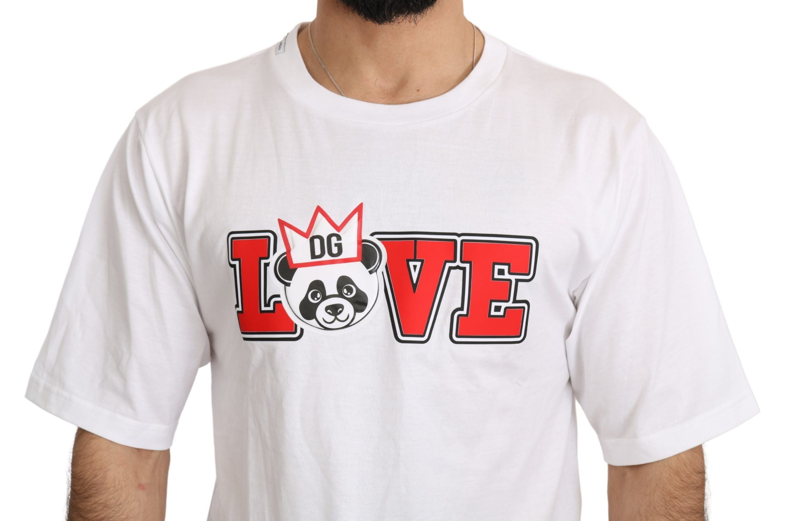 Panda Love Slim Fit Crewneck Tee - ventzia