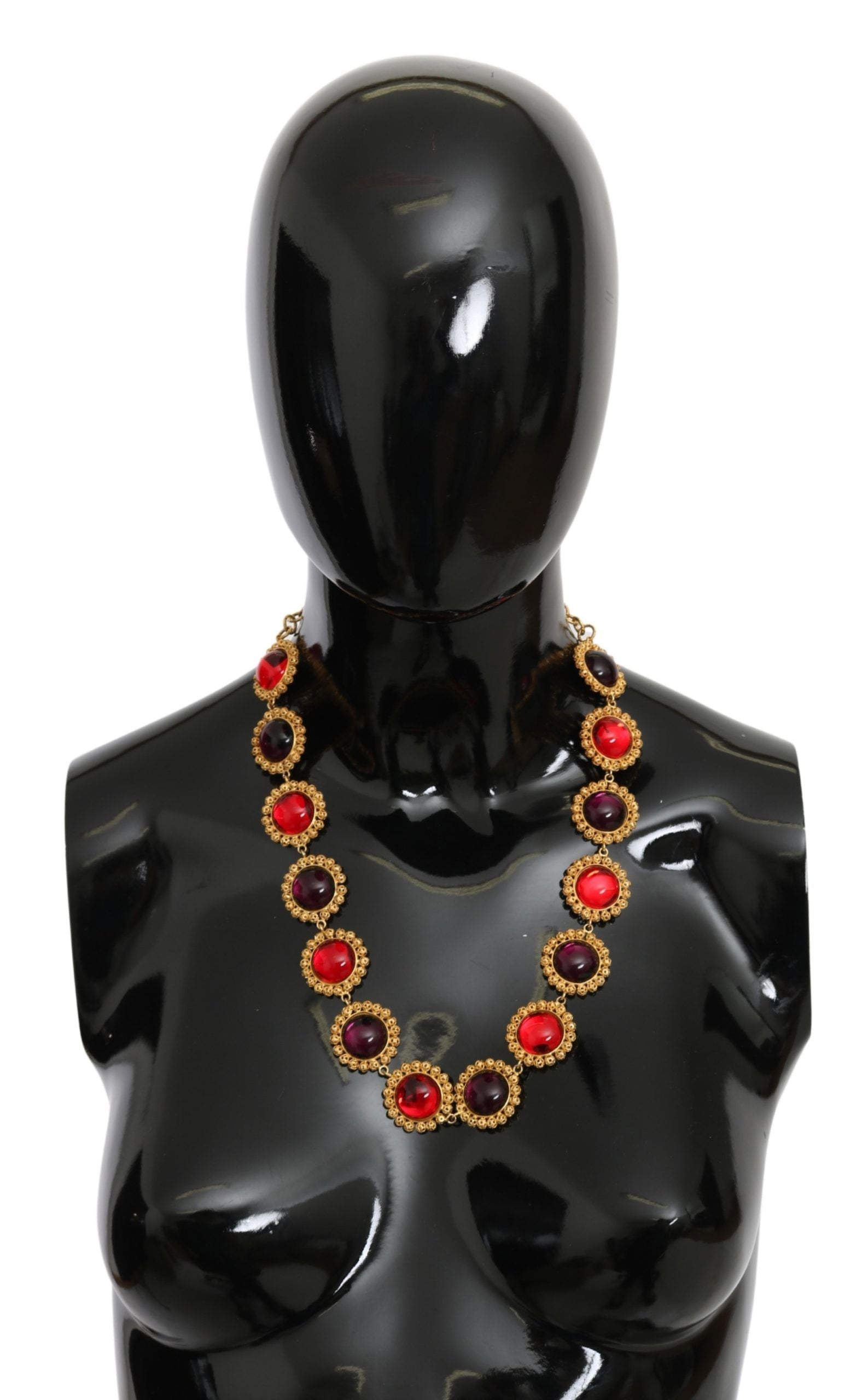 Elegant Crystal Charm Statement Necklace - ventzia