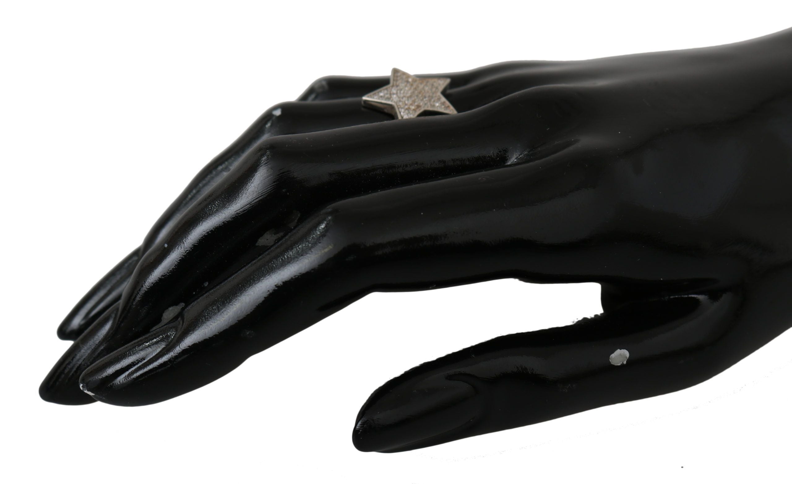 Chic Silver CZ Crystal Women's Statement Ring - ventzia