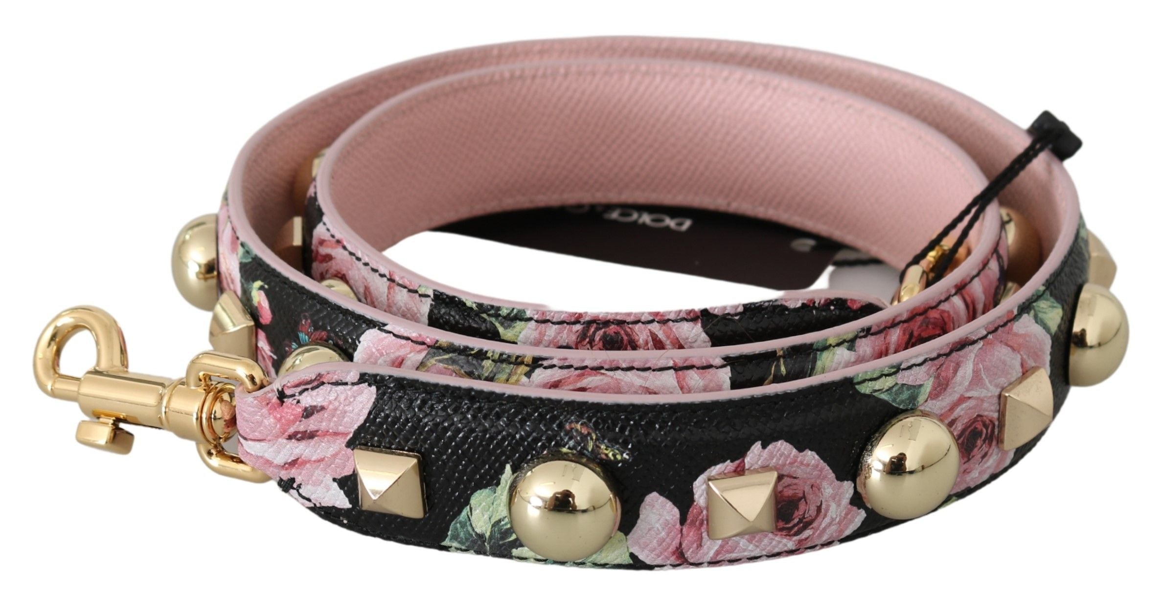 Elegant Floral Leather Shoulder Strap - ventzia