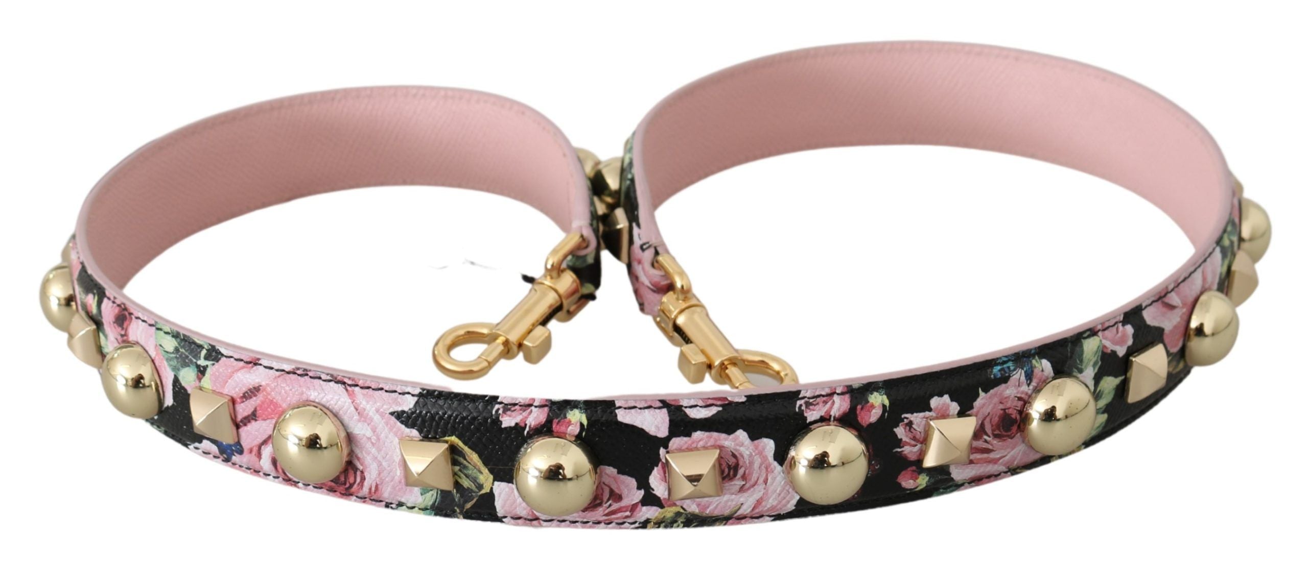 Elegant Floral Leather Shoulder Strap - ventzia