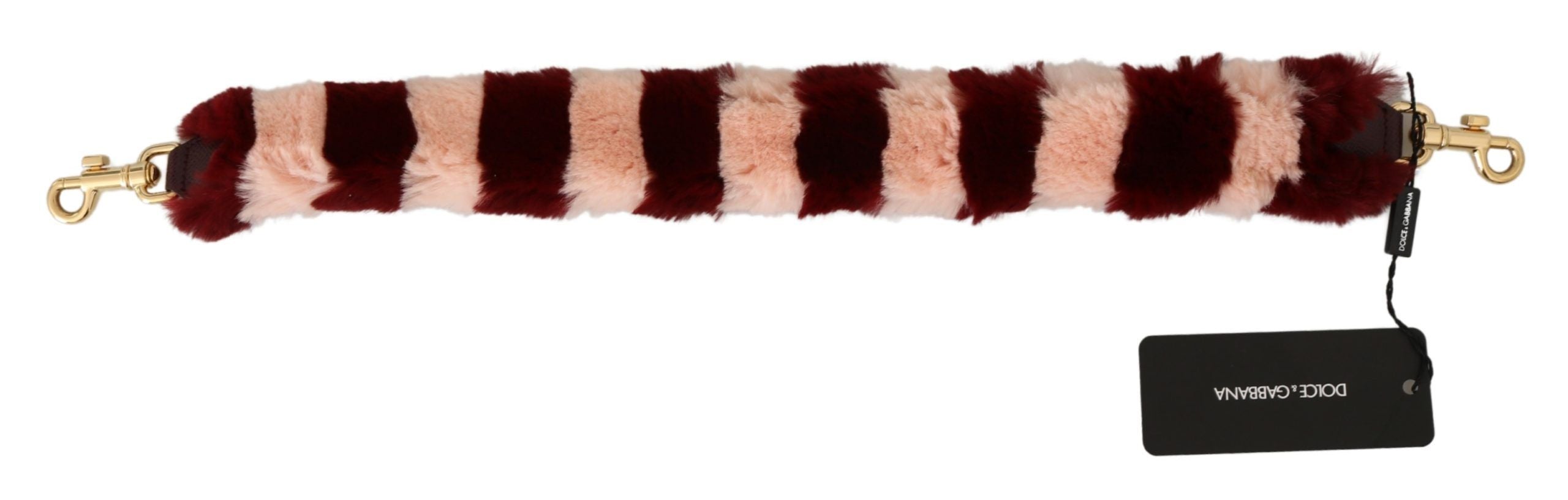 Bordeaux Pink Fur Shoulder Strap Luxury Accessory - ventzia