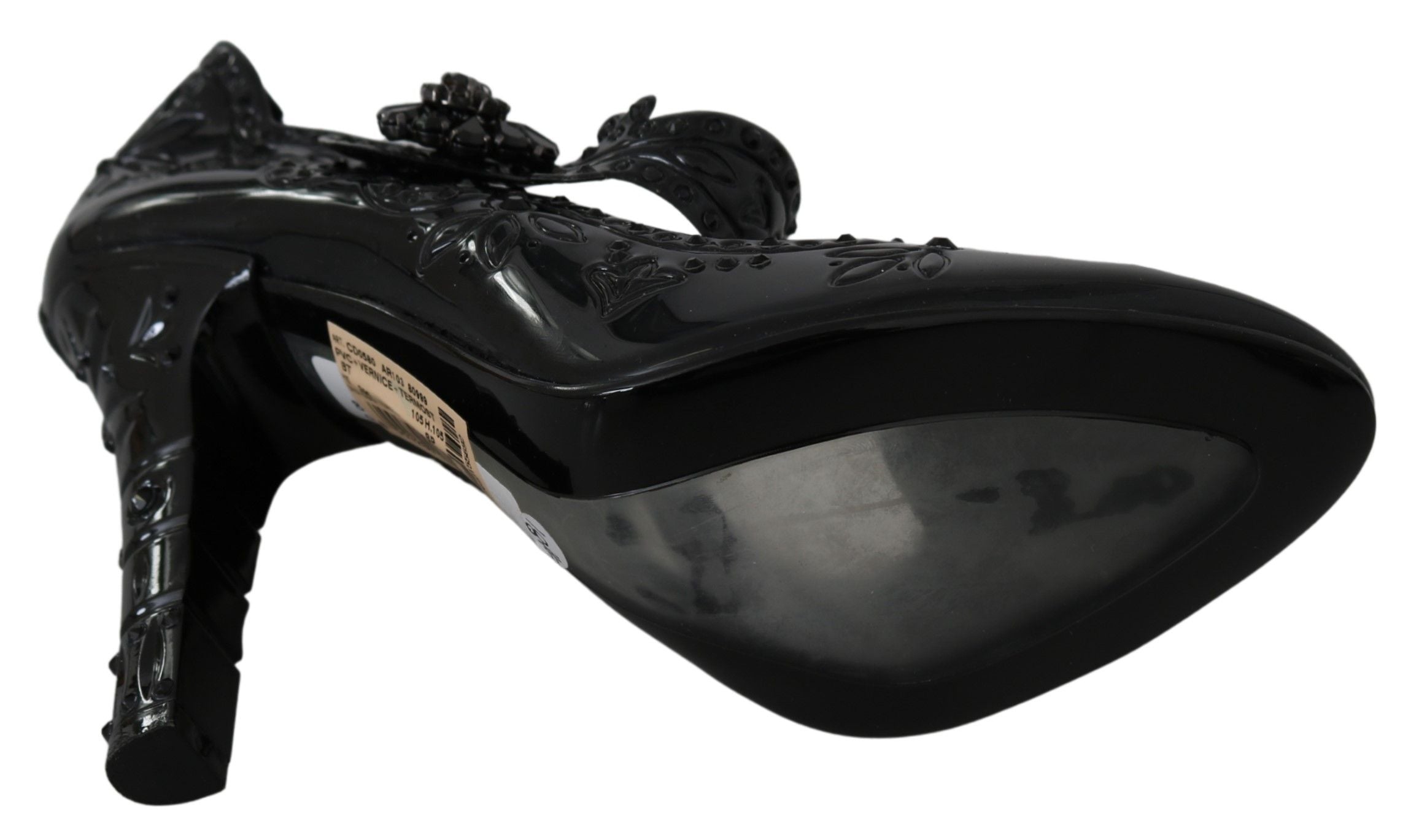 Elegant Crystal Embellished Cinderella Pumps - ventzia