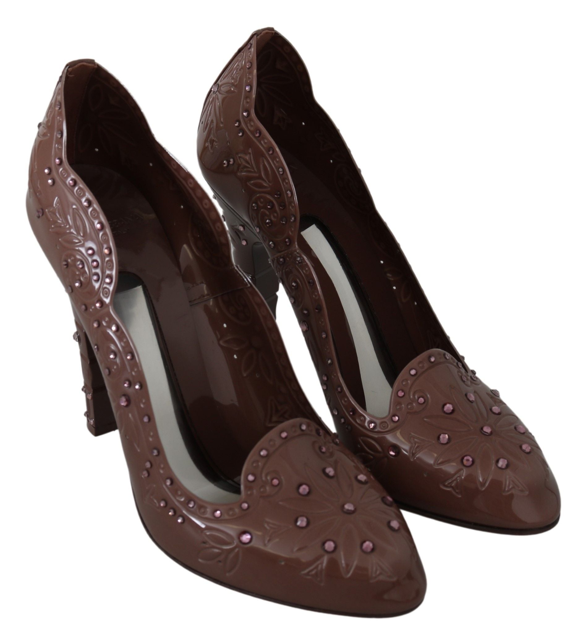 Elegant Crystal-Embellished Cinderella Pumps - ventzia