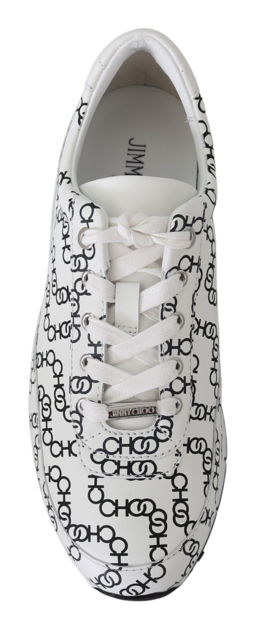 Elegant Monochrome Leather Sneakers - ventzia