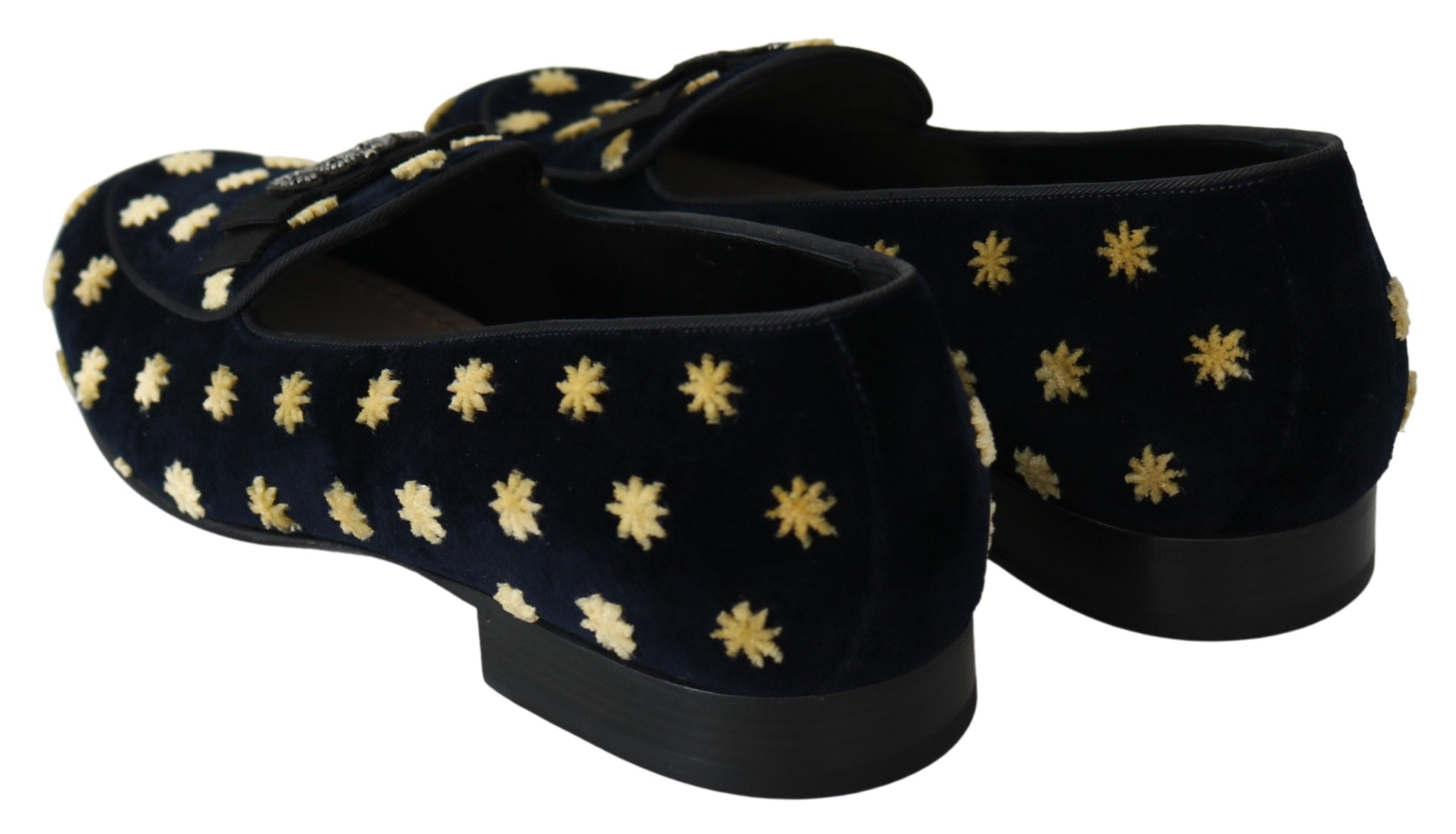 Elegant Velvet Crown Embroidery Loafers - ventzia