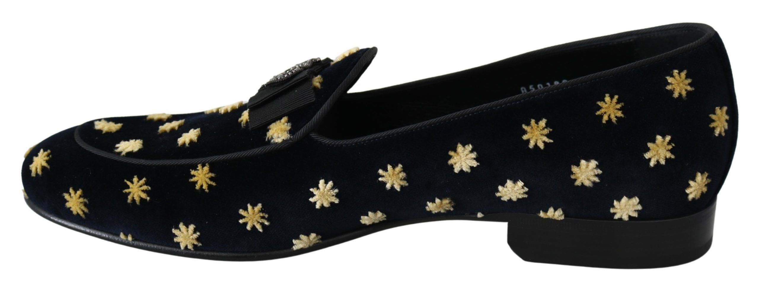 Elegant Velvet Crown Embroidery Loafers - ventzia
