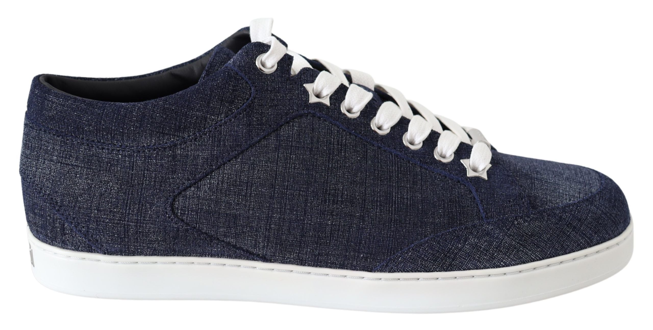 Chic Slip-On Blue Denim Suede Sneakers - ventzia