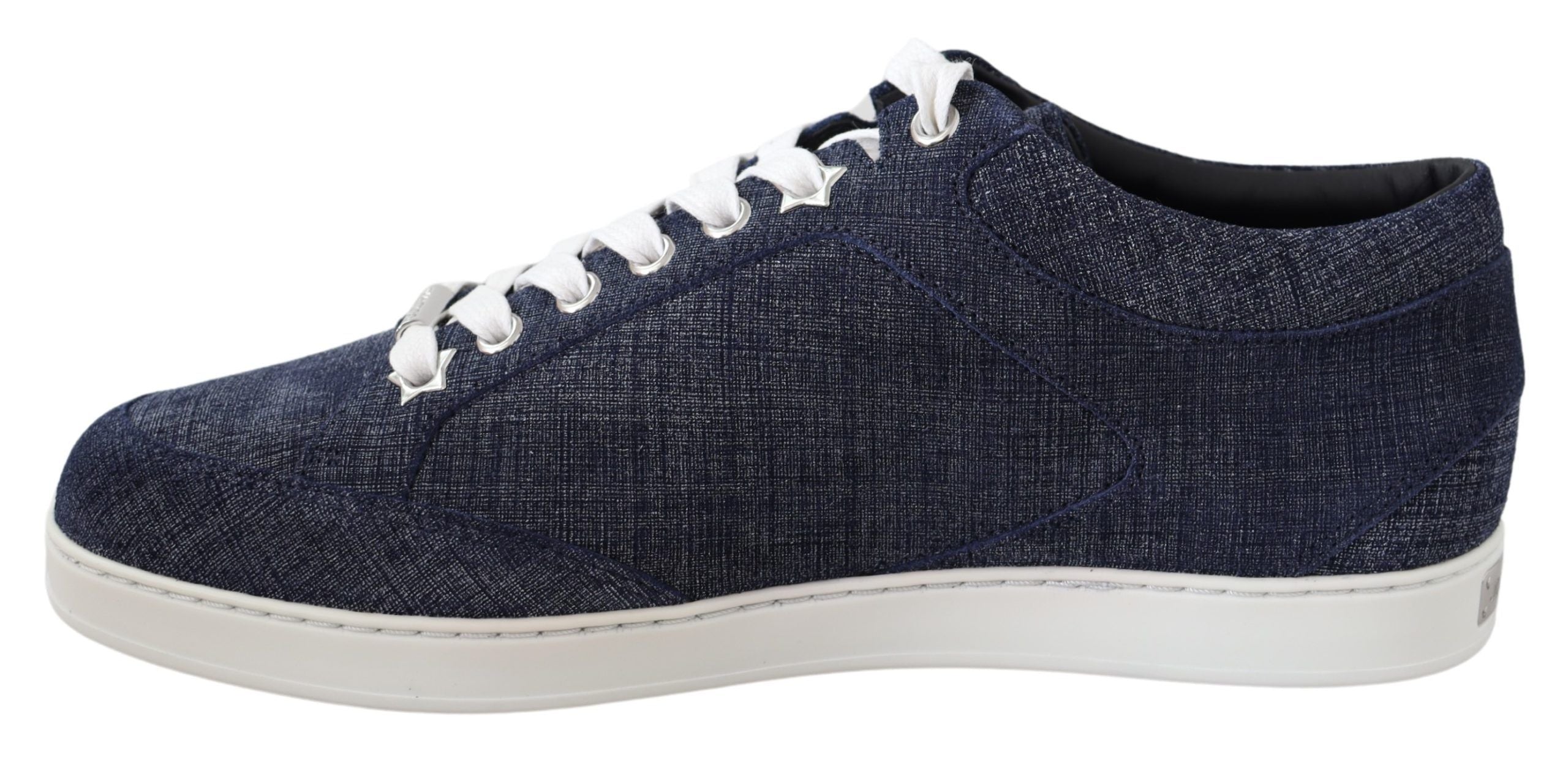 Chic Slip-On Blue Denim Suede Sneakers - ventzia