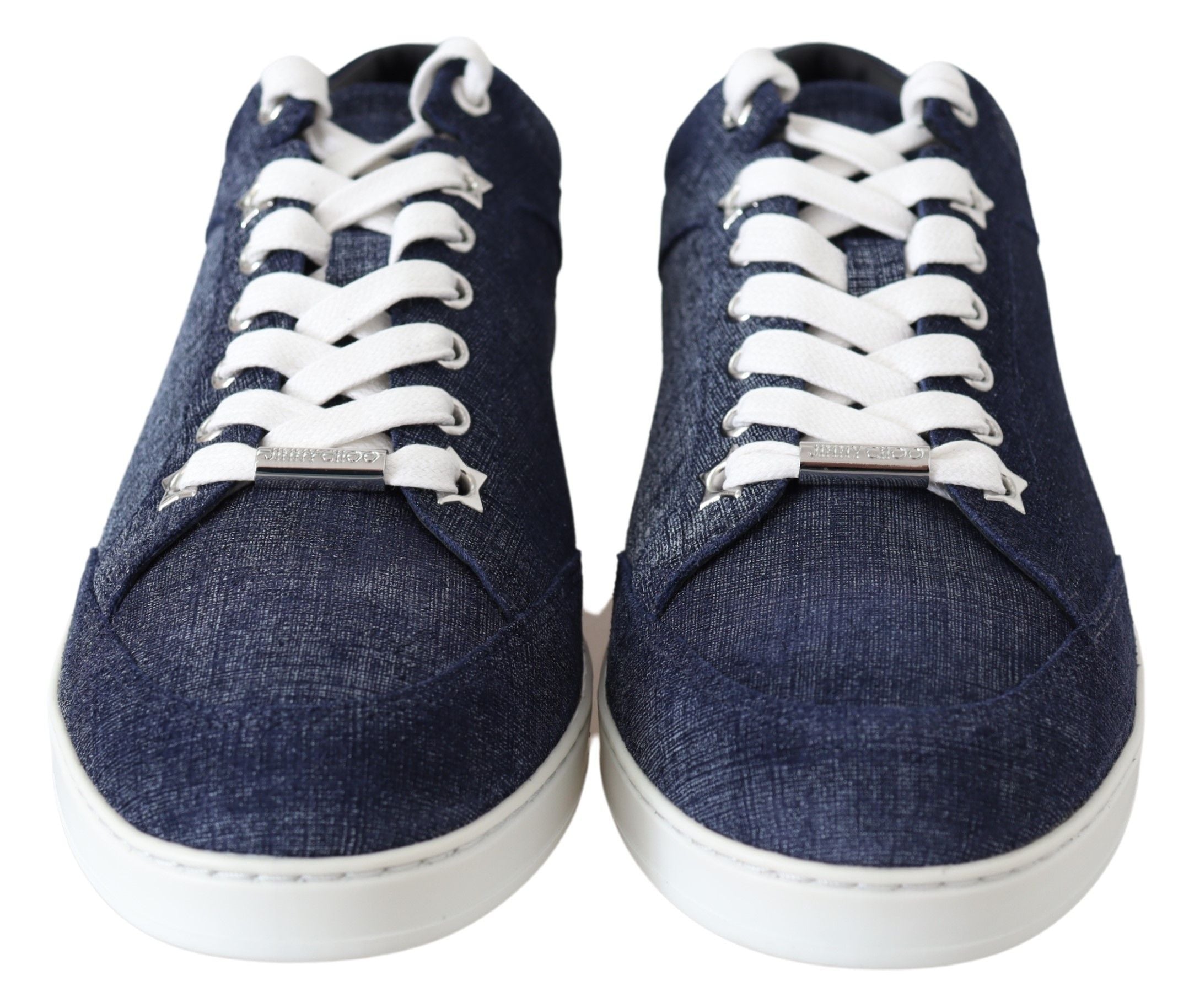 Chic Slip-On Blue Denim Suede Sneakers - ventzia