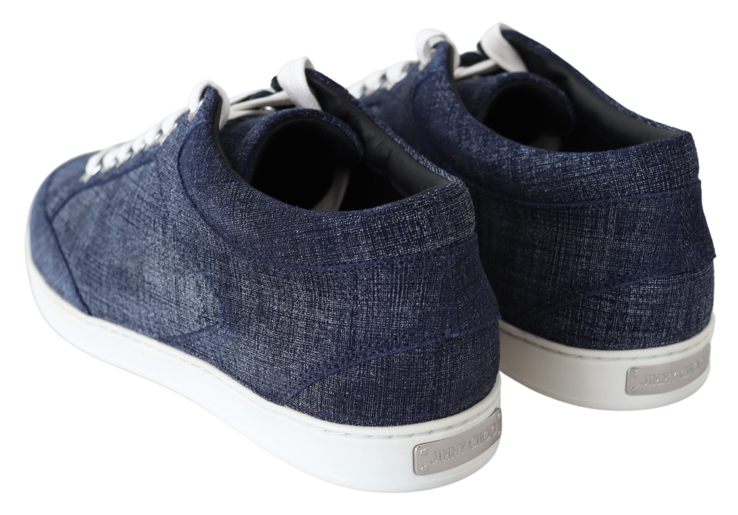 Chic Slip-On Blue Denim Suede Sneakers - ventzia