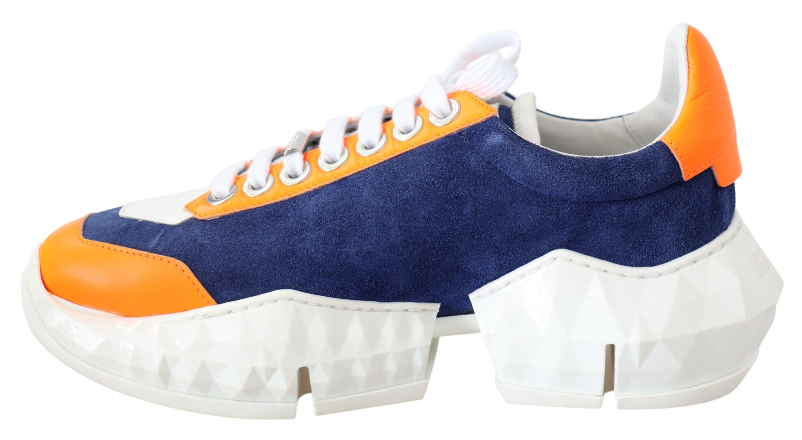 Electric Elegance Leather Mix Sneakers - ventzia