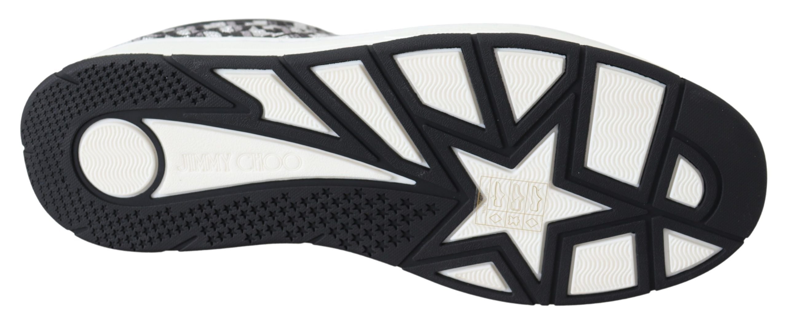 Glittering Slip-On Sneakers - Silver and Black - ventzia