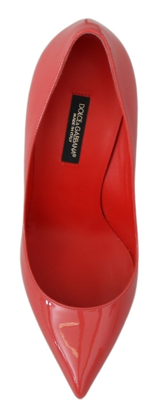 Elegant Dark Pink Patent Leather Pumps - ventzia