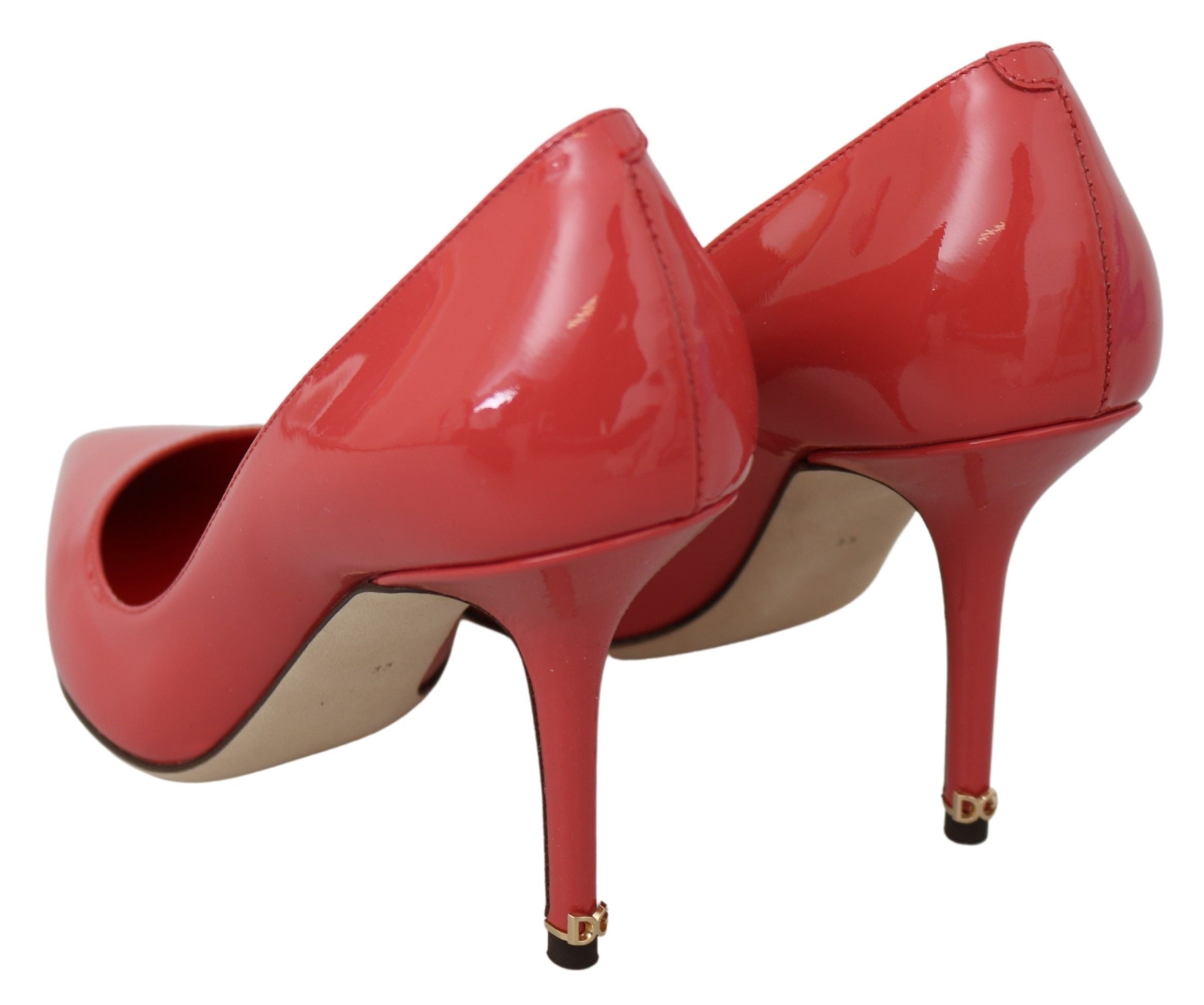 Elegant Dark Pink Patent Leather Pumps - ventzia