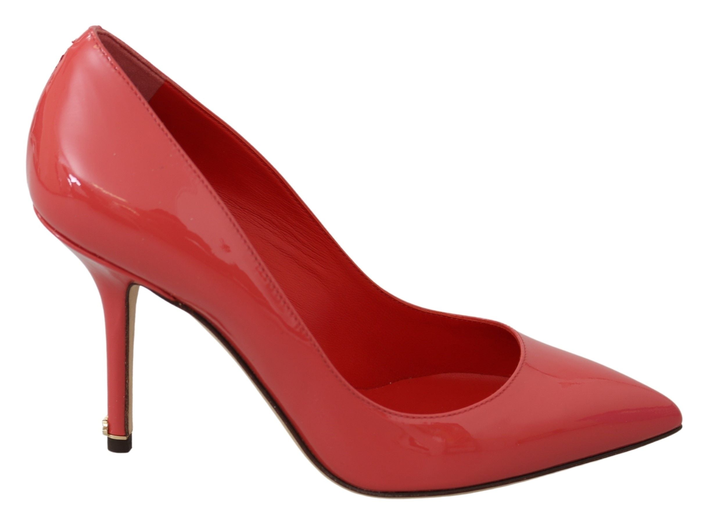 Elegant Dark Pink Patent Leather Pumps - ventzia