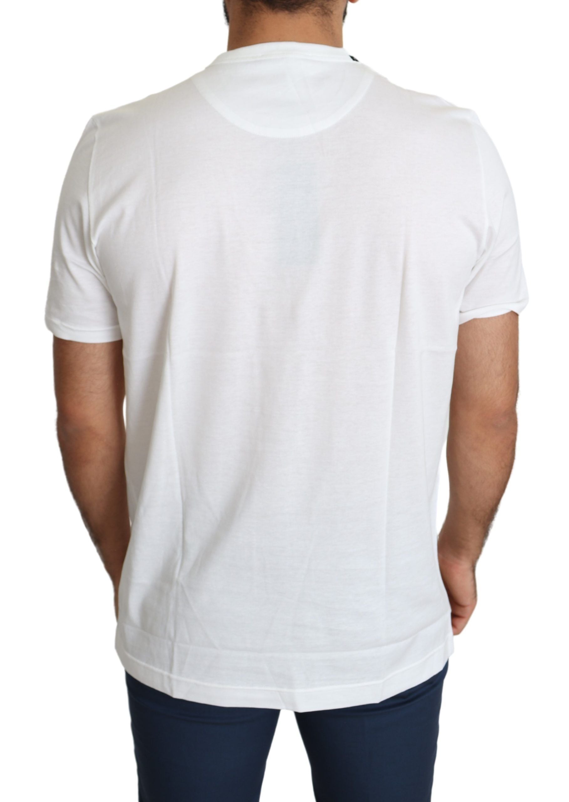 Romantic Heart Print Crew Neck Tee - ventzia