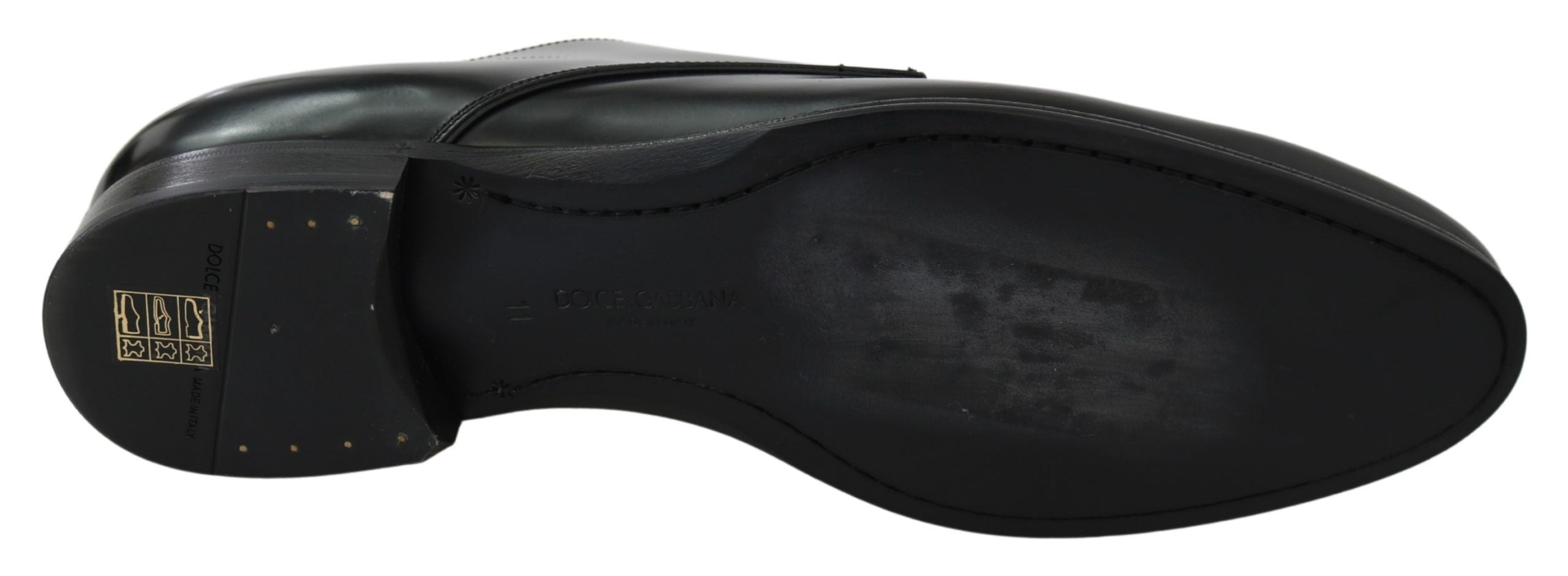 Elegant Black Leather Derby Shoes - ventzia