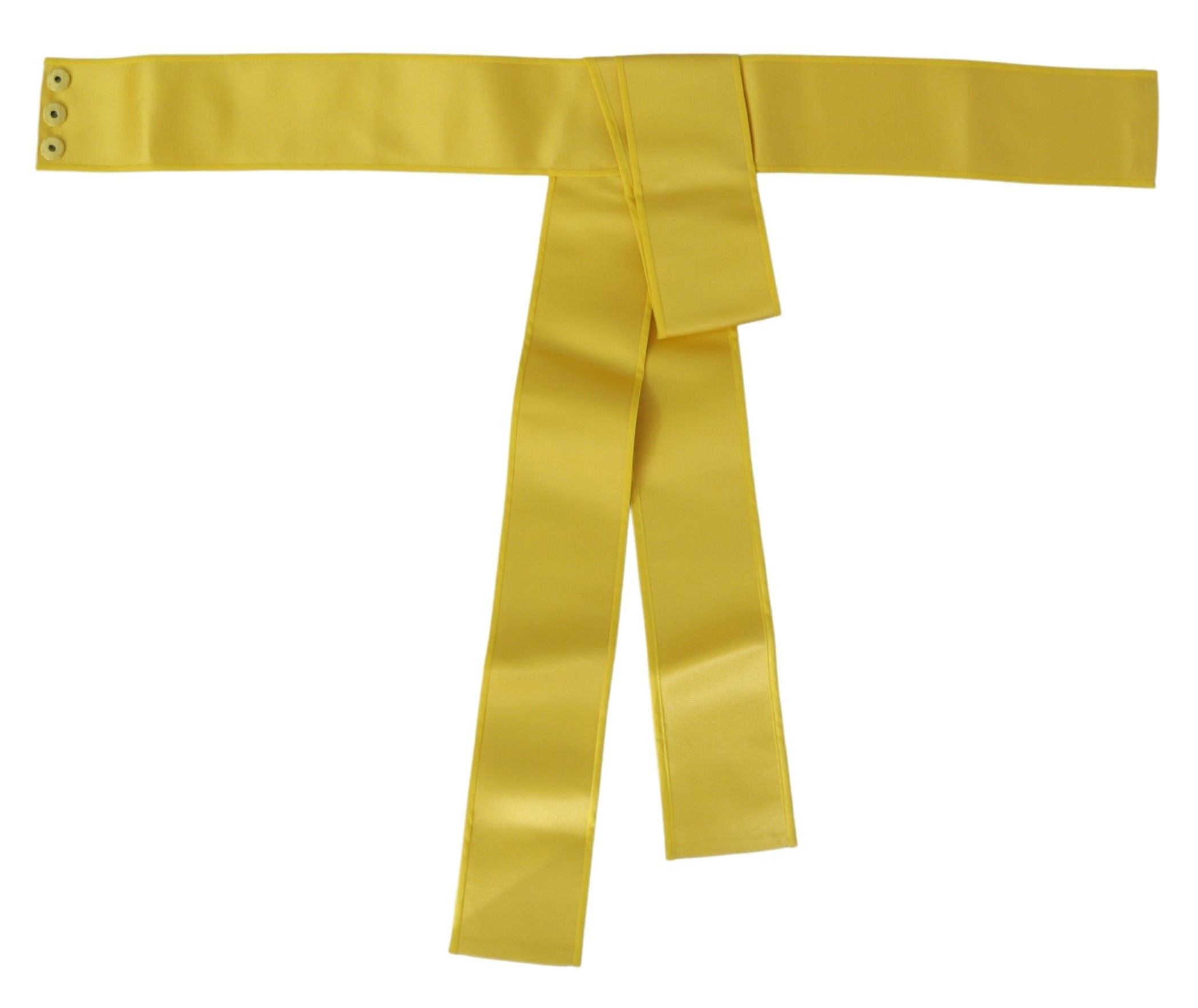 Chic Silk Yellow Women's Elegant Belt - ventzia