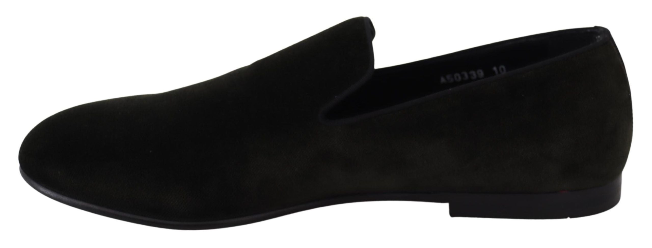 Elegant Green Velvet Loafers - ventzia